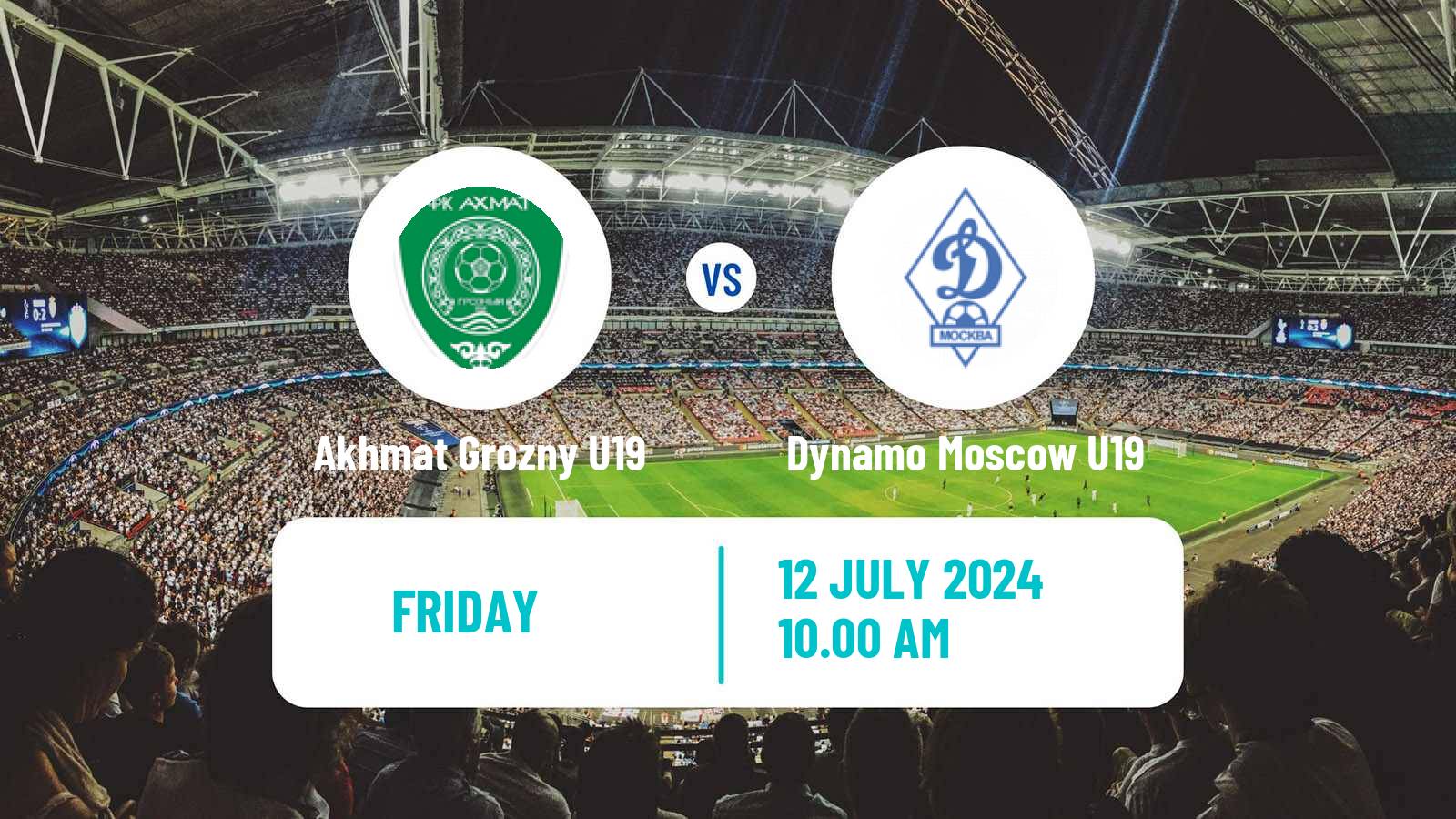 Soccer Russian Youth League Akhmat Grozny U19 - Dynamo Moscow U19