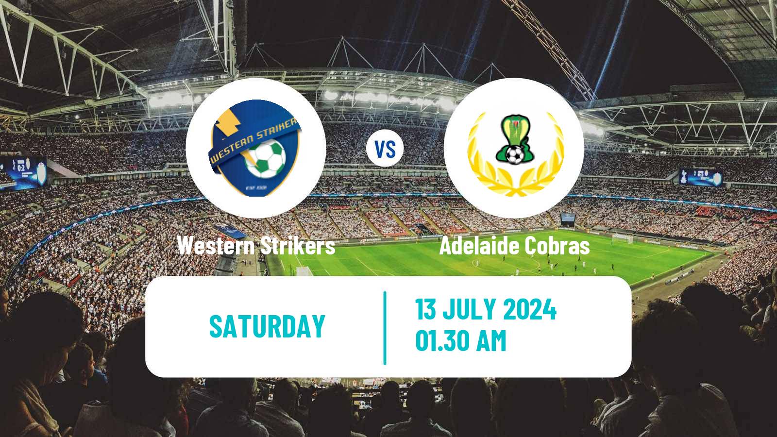 Soccer Australian SA State League Western Strikers - Adelaide Cobras