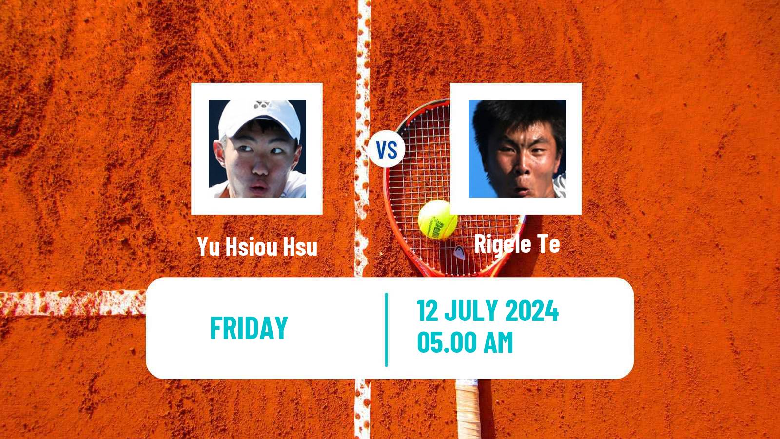 Tennis ITF M25 Tianjin Men Yu Hsiou Hsu - Rigele Te