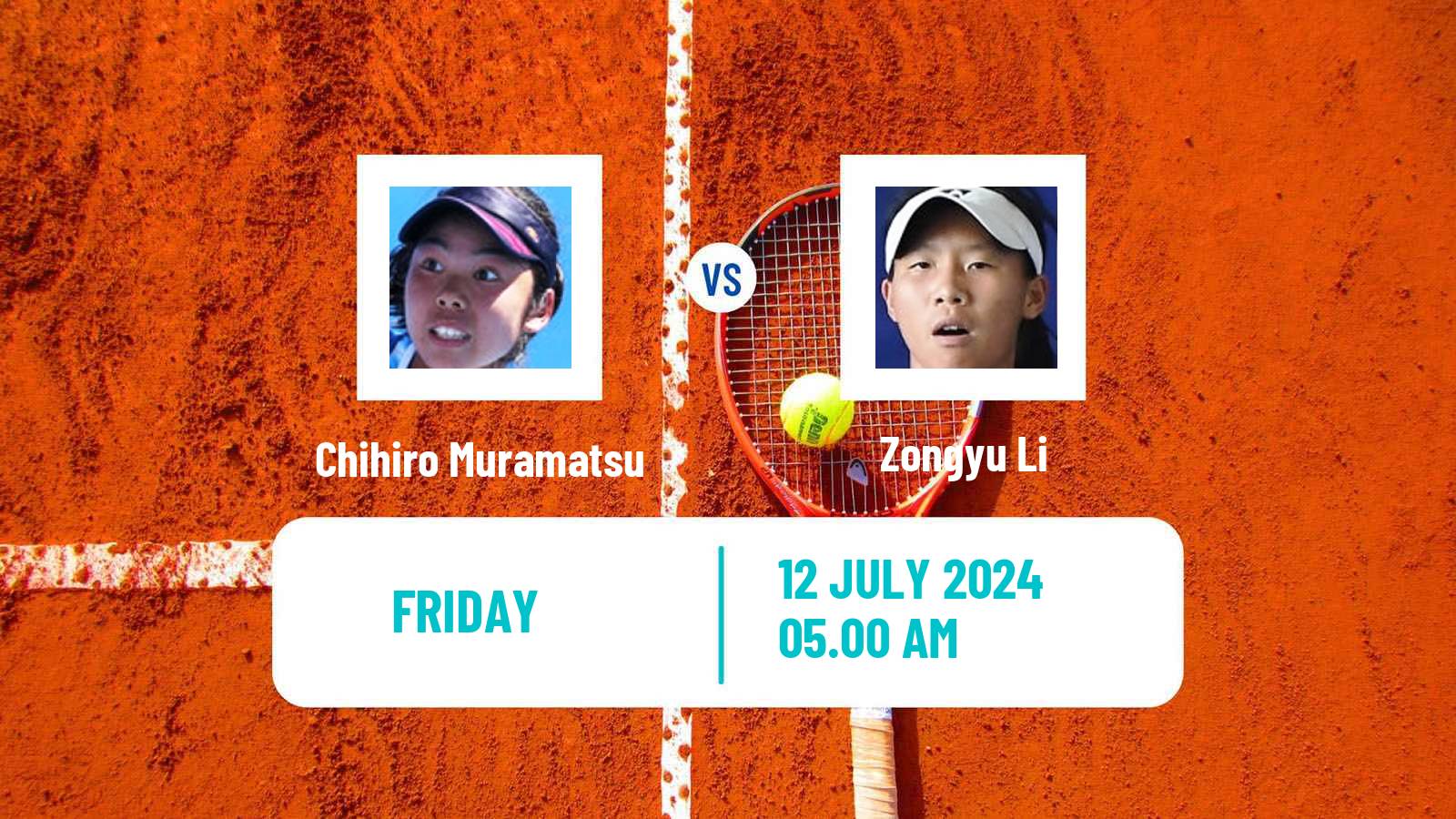 Tennis ITF W35 Tianjin Women Chihiro Muramatsu - Zongyu Li