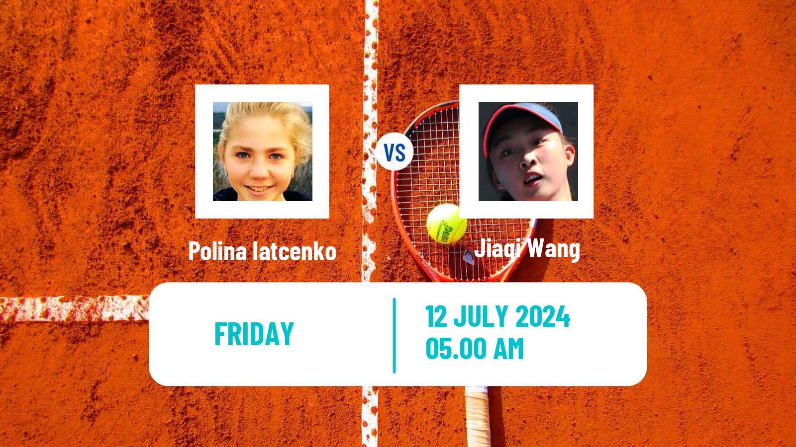 Tennis ITF W35 Tianjin Women Polina Iatcenko - Jiaqi Wang