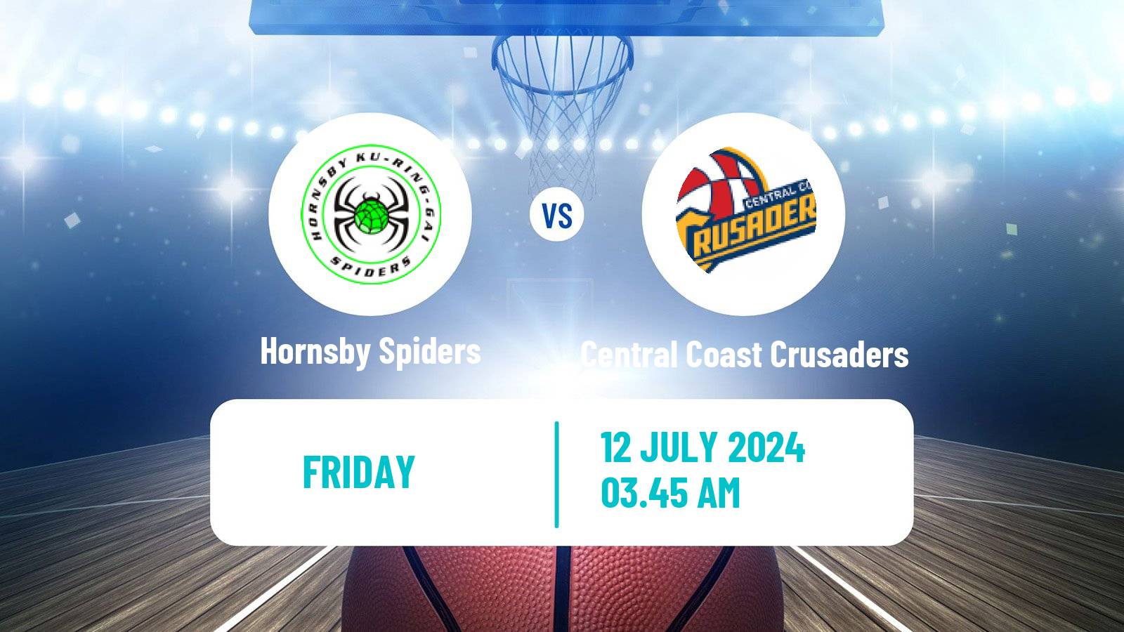 Basketball Australian NBL1 East Women Hornsby Spiders - Central Coast Crusaders