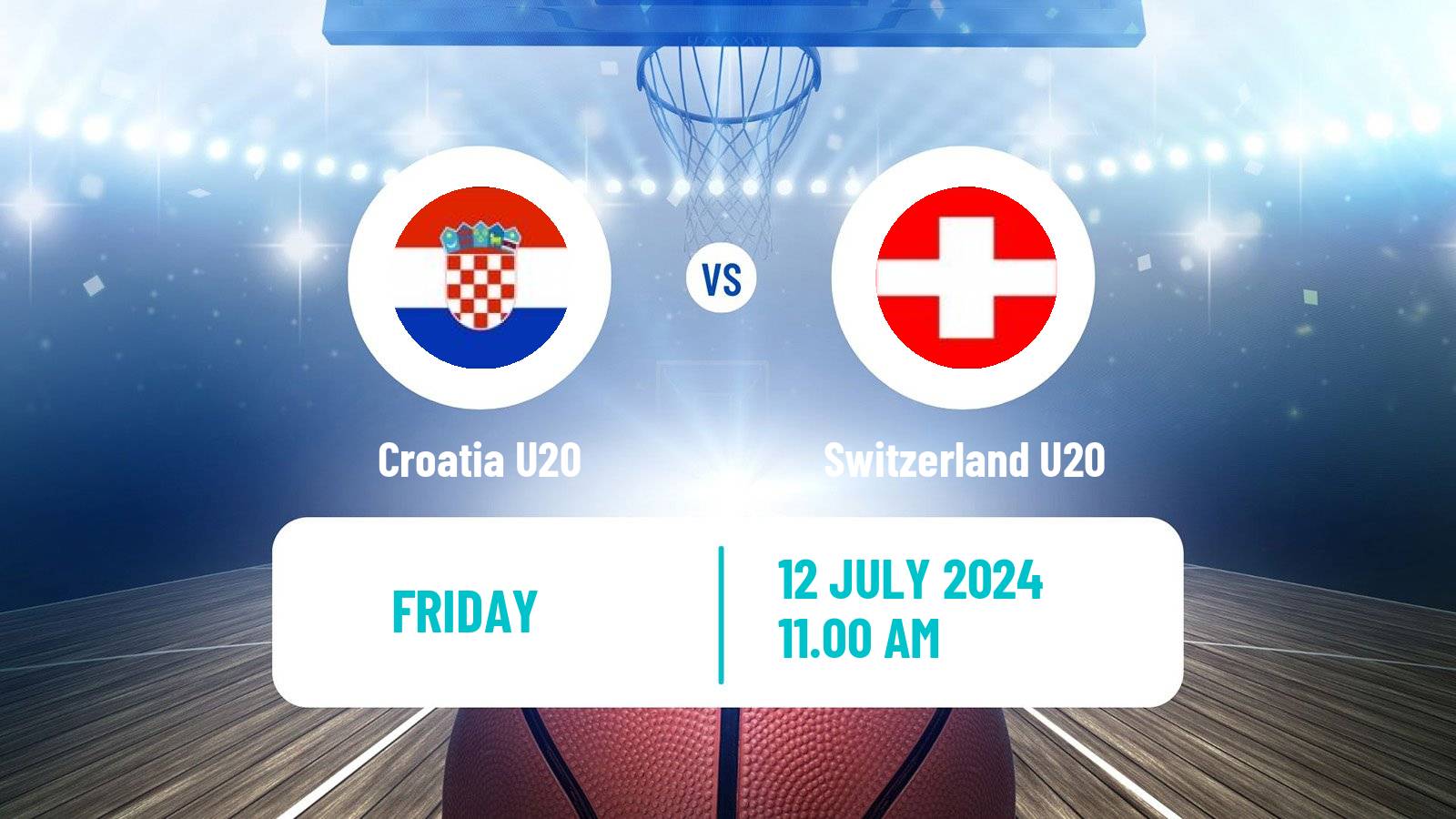 Basketball EuroBasket U20 B Croatia U20 - Switzerland U20