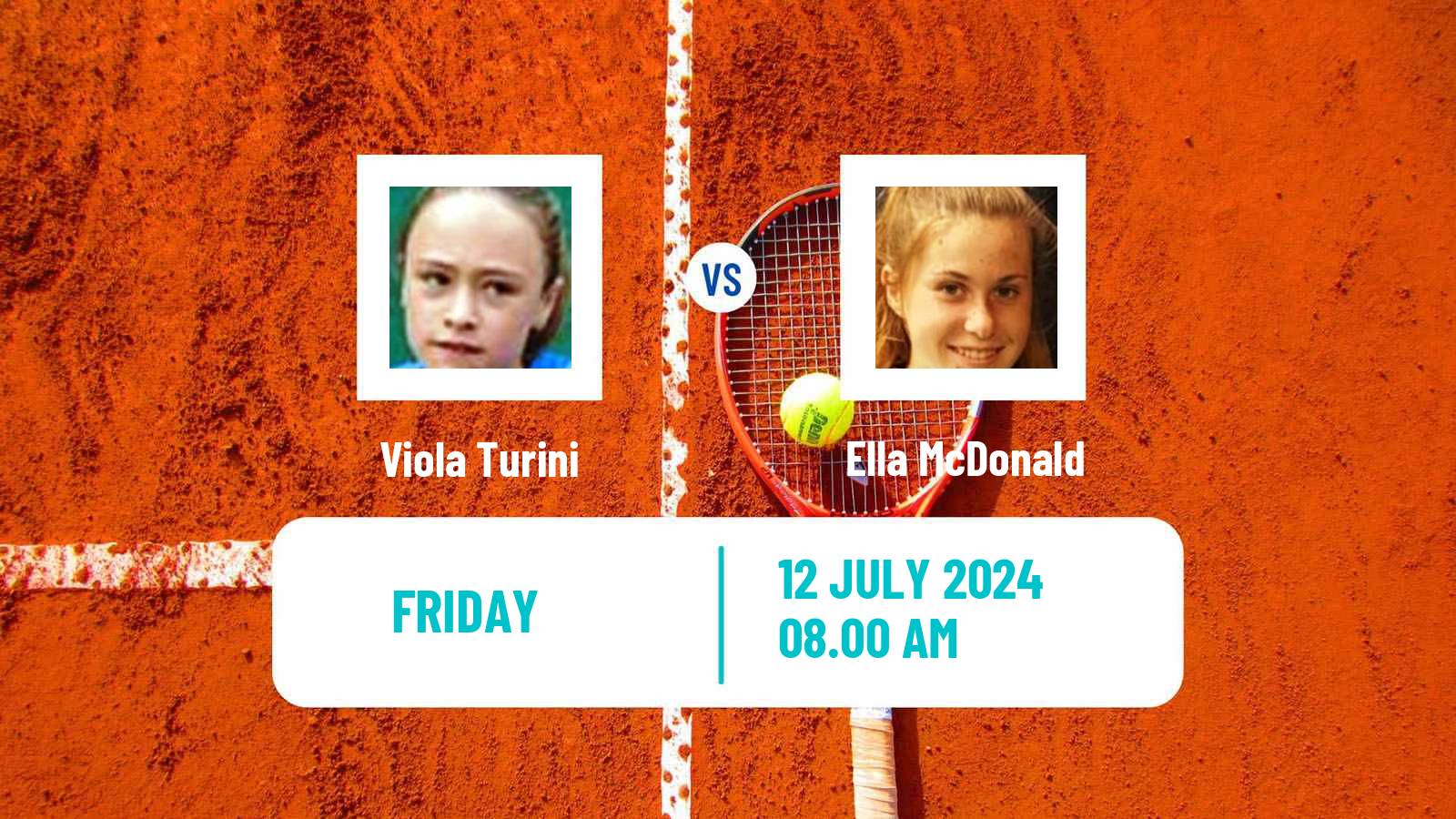 Tennis ITF W15 Bissy Chambery Women Viola Turini - Ella McDonald