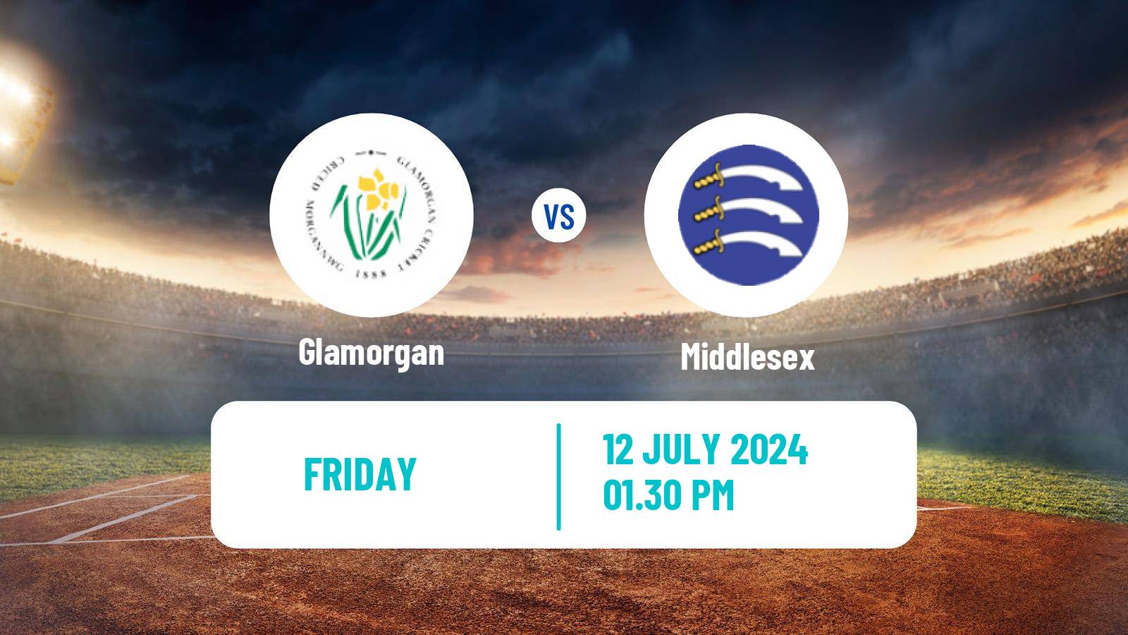 Cricket Vitality Blast Glamorgan - Middlesex