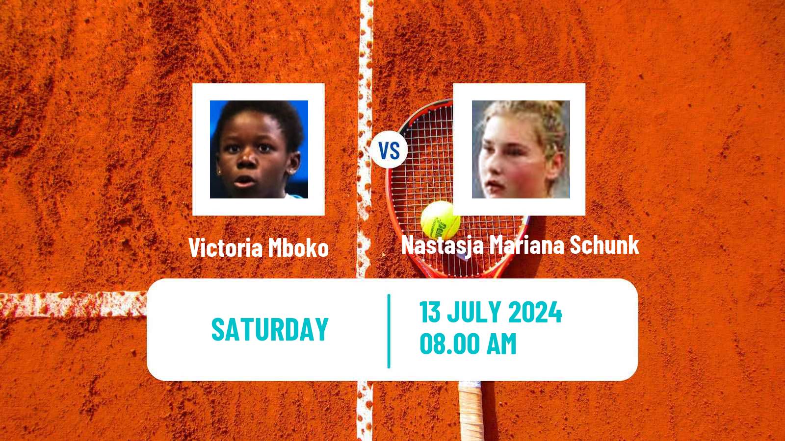 Tennis ITF W75 The Hague Women Victoria Mboko - Nastasja Mariana Schunk