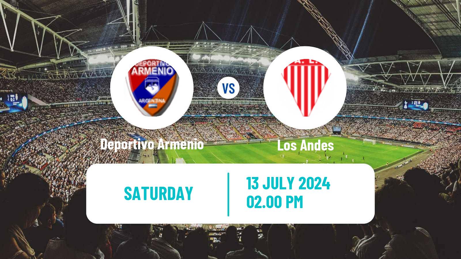 Soccer Argentinian Primera B Deportivo Armenio - Los Andes