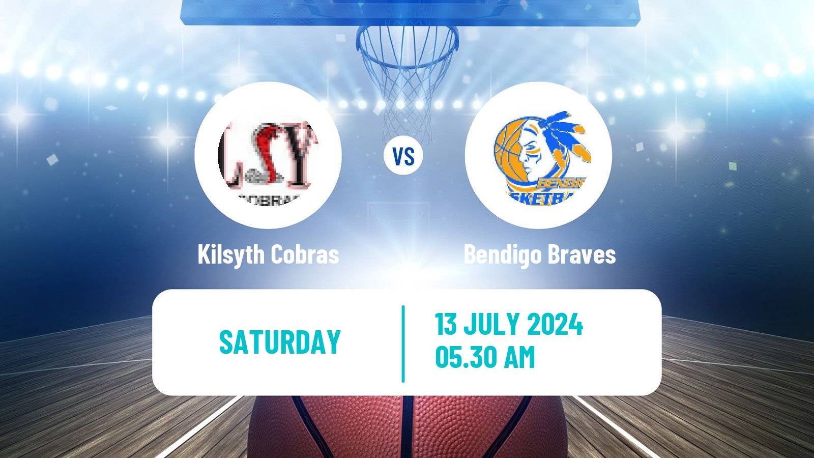 Basketball Australian NBL1 South Kilsyth Cobras - Bendigo Braves
