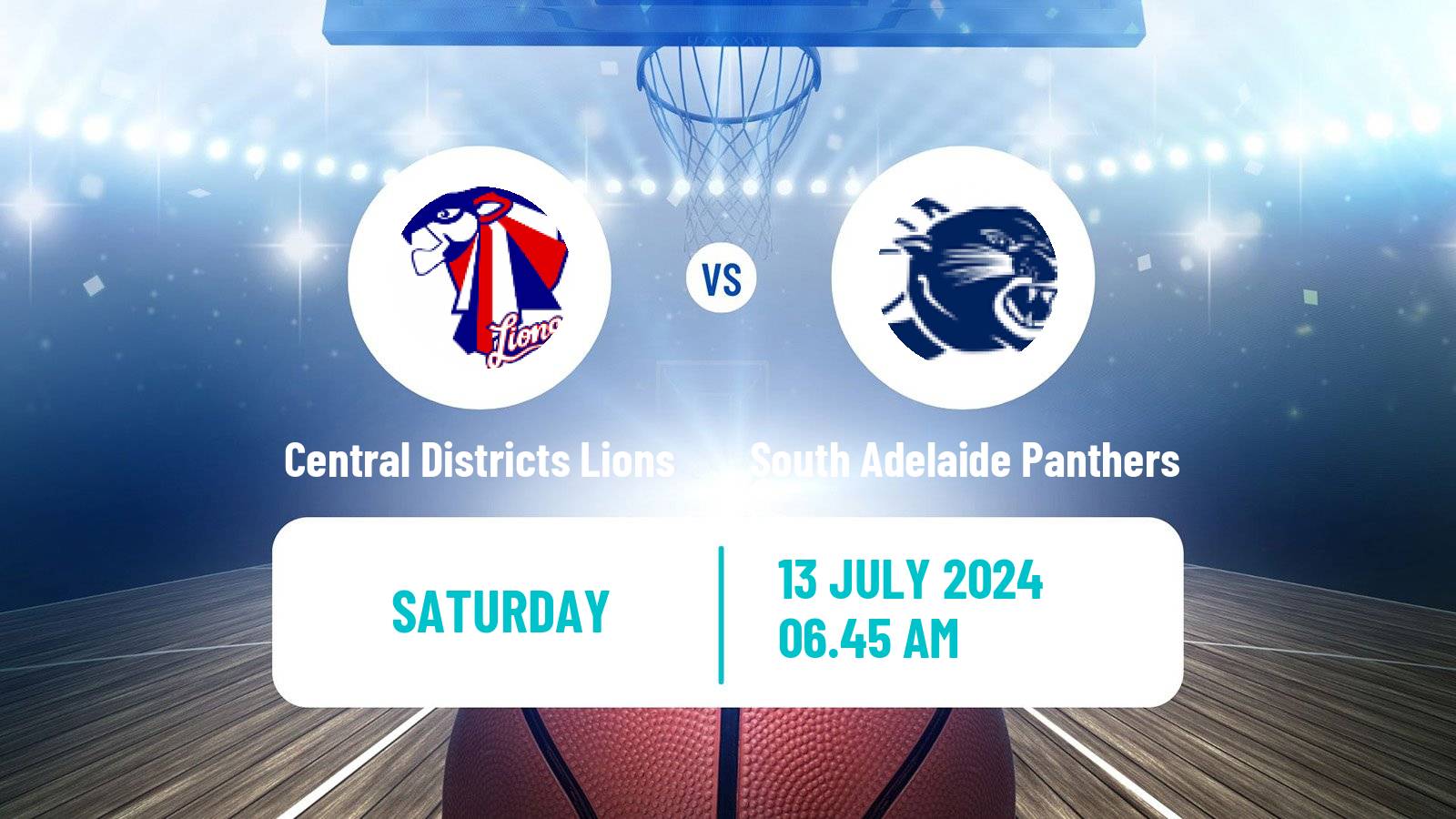 Basketball Australian NBL1 Central Central Districts Lions - South Adelaide Panthers