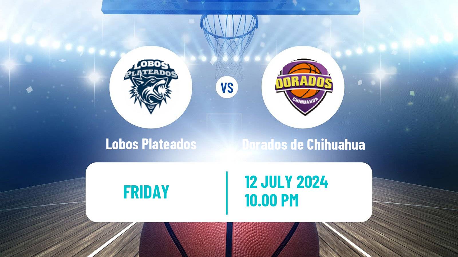 Basketball Mexican LNBP Lobos Plateados - Dorados de Chihuahua