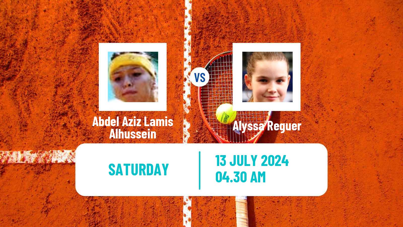 Tennis ITF W15 Monastir 26 Women Abdel Aziz Lamis Alhussein - Alyssa Reguer