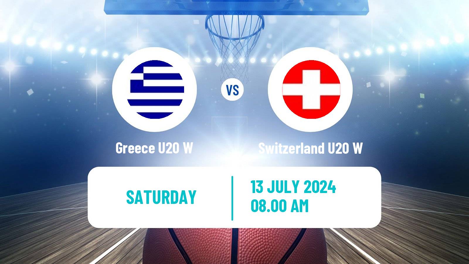 Basketball European Championship U20 B Basketball Women Greece U20 W - Switzerland U20 W