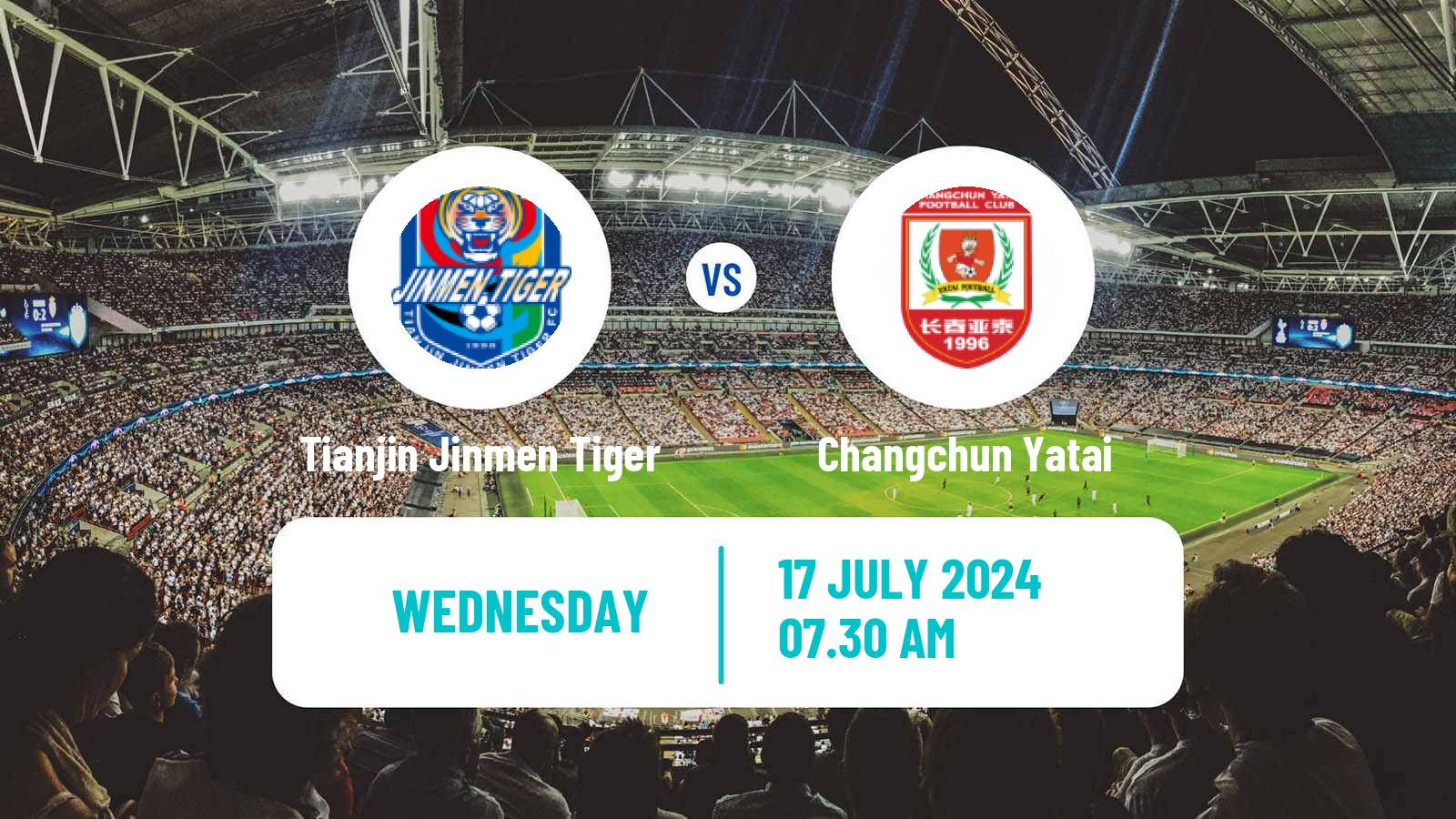 Soccer Chinese FA Cup Tianjin Jinmen Tiger - Changchun Yatai