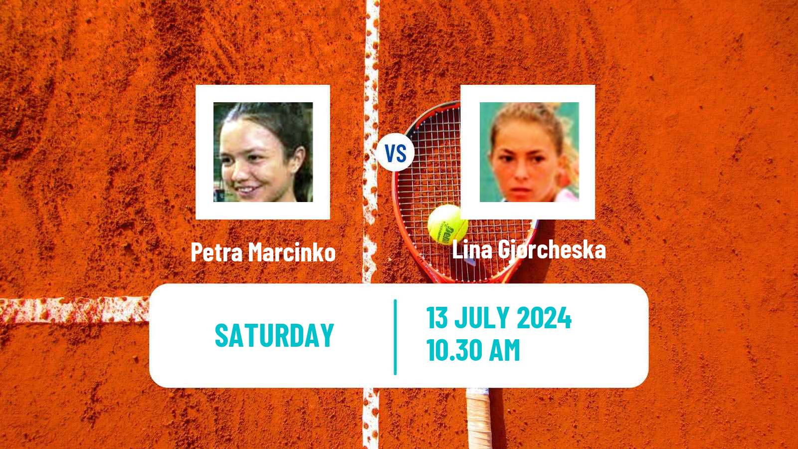 Tennis ITF W75 H Rome Women Petra Marcinko - Lina Gjorcheska