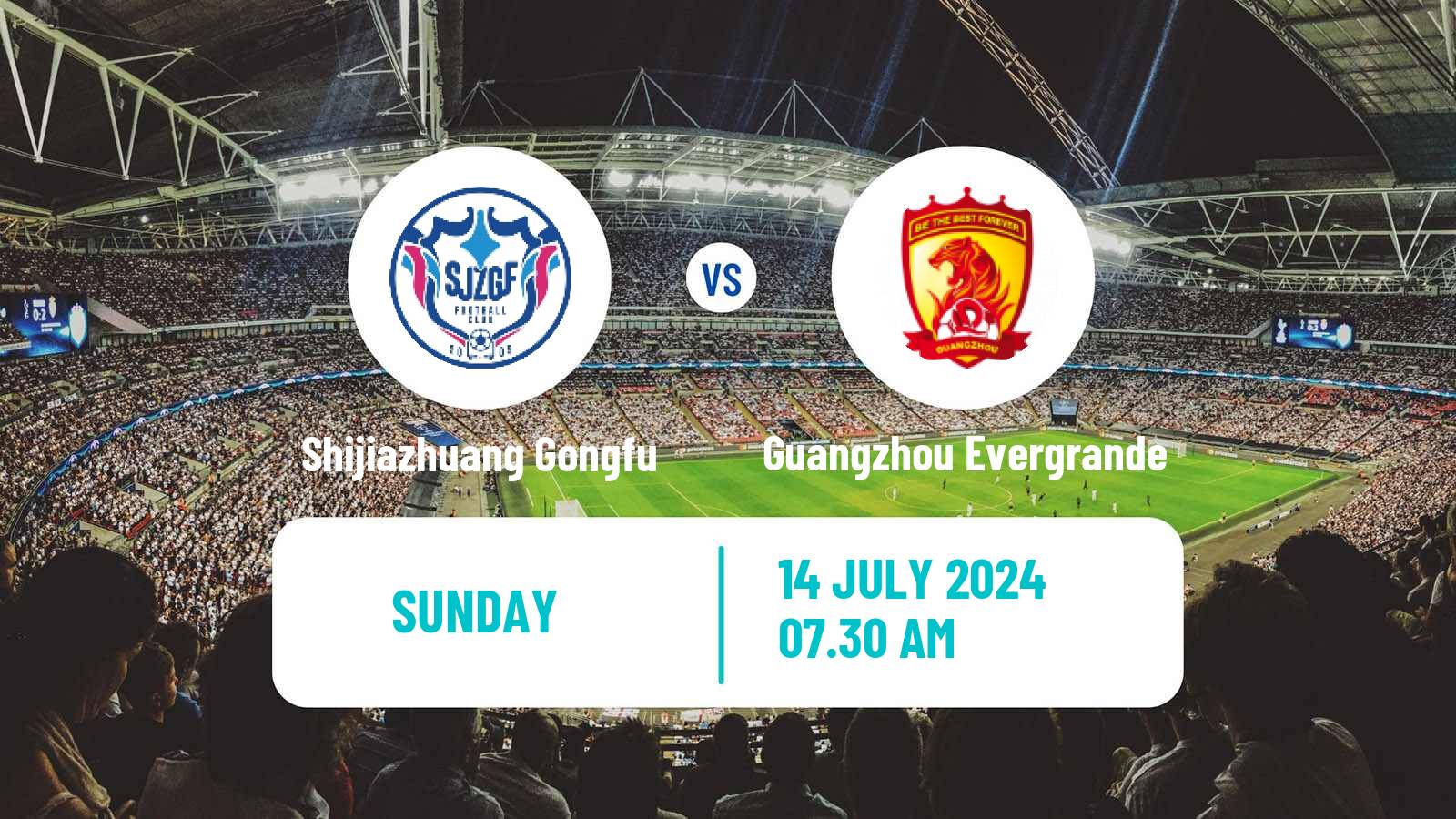 Soccer Chinese Jia League Shijiazhuang Gongfu - Guangzhou Evergrande