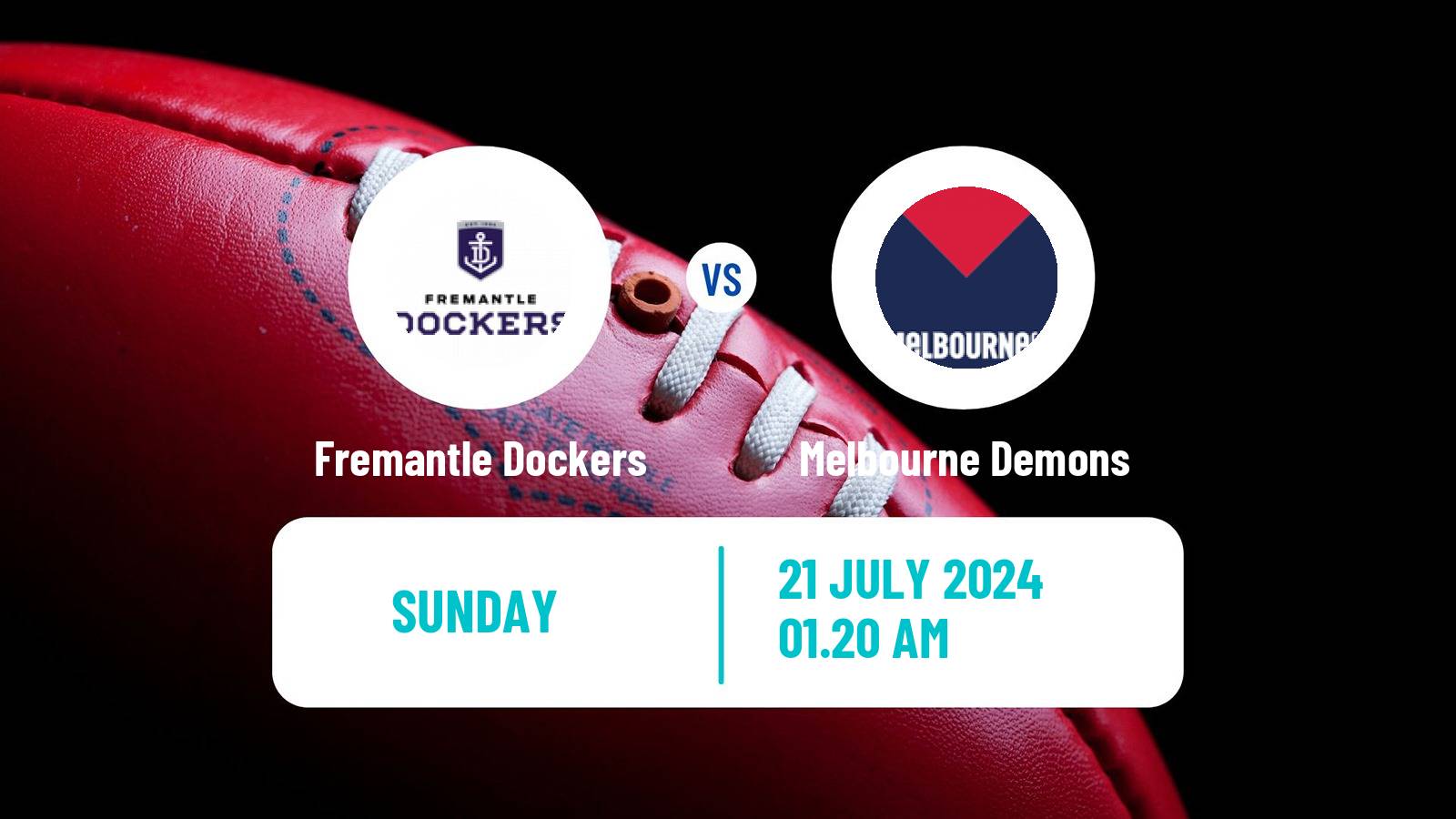 Aussie rules AFL Fremantle Dockers - Melbourne Demons