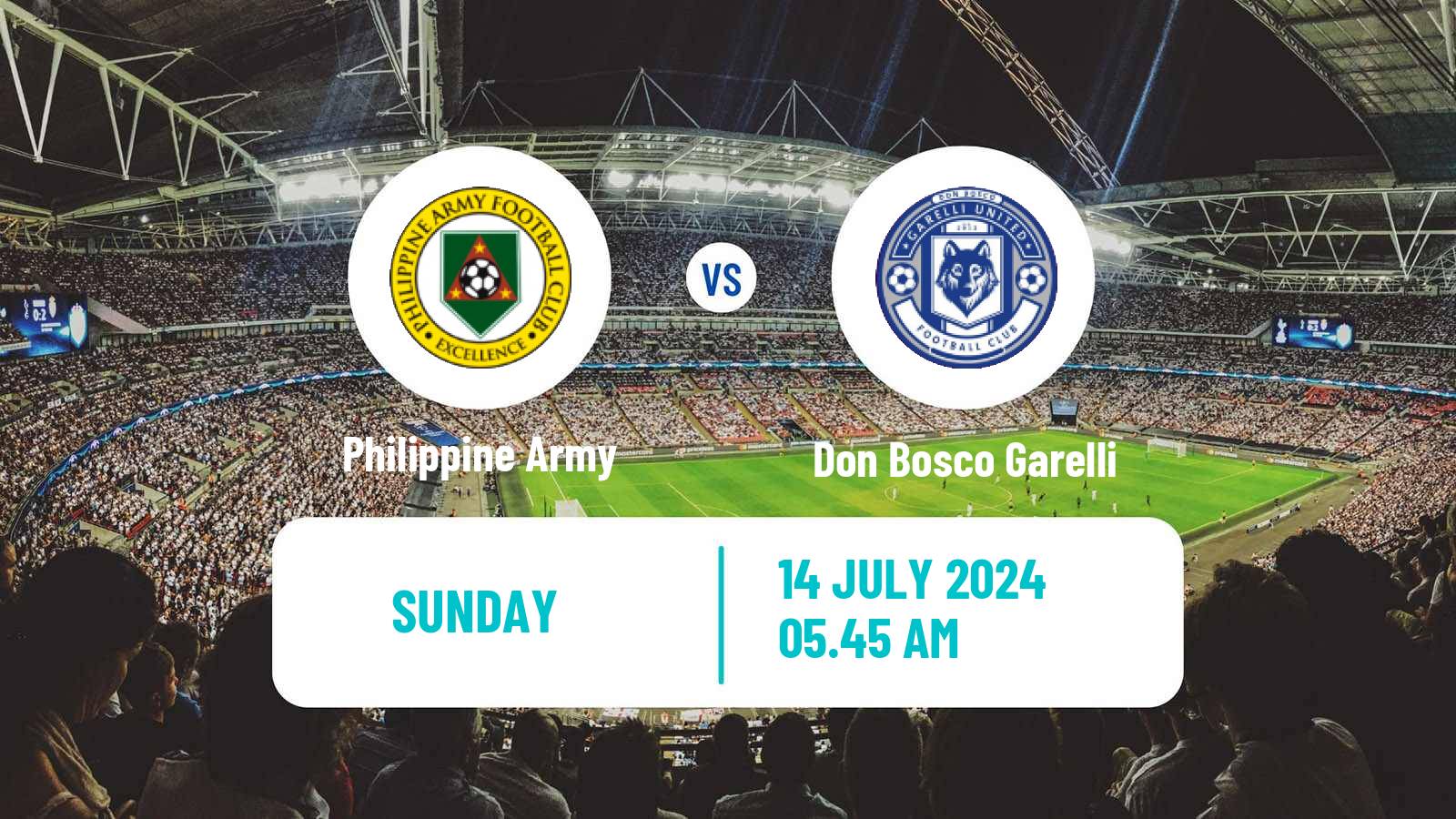 Soccer Philippines PFL Philippine Army - Don Bosco Garelli
