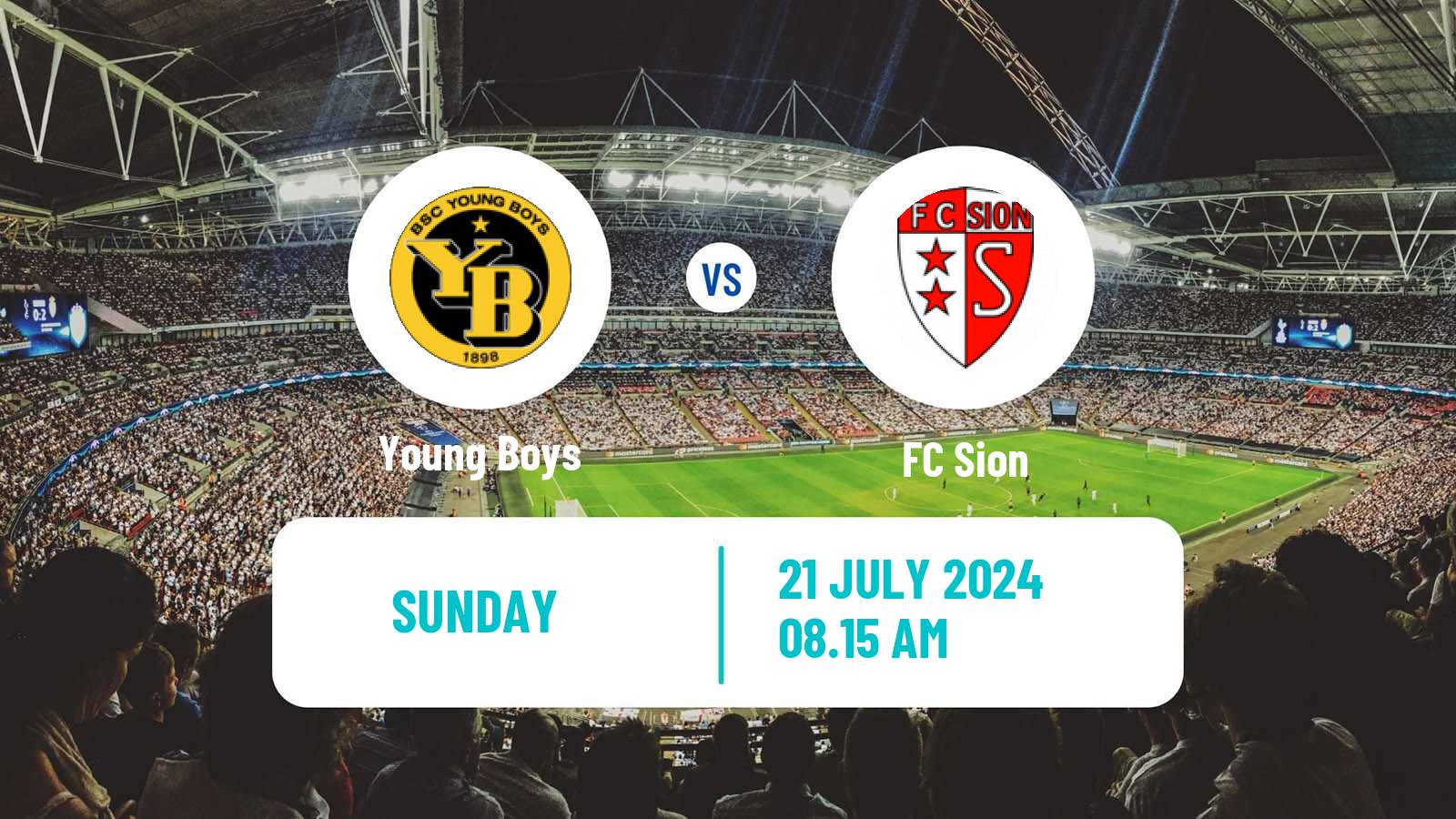 Soccer Swiss Super League Young Boys - Sion