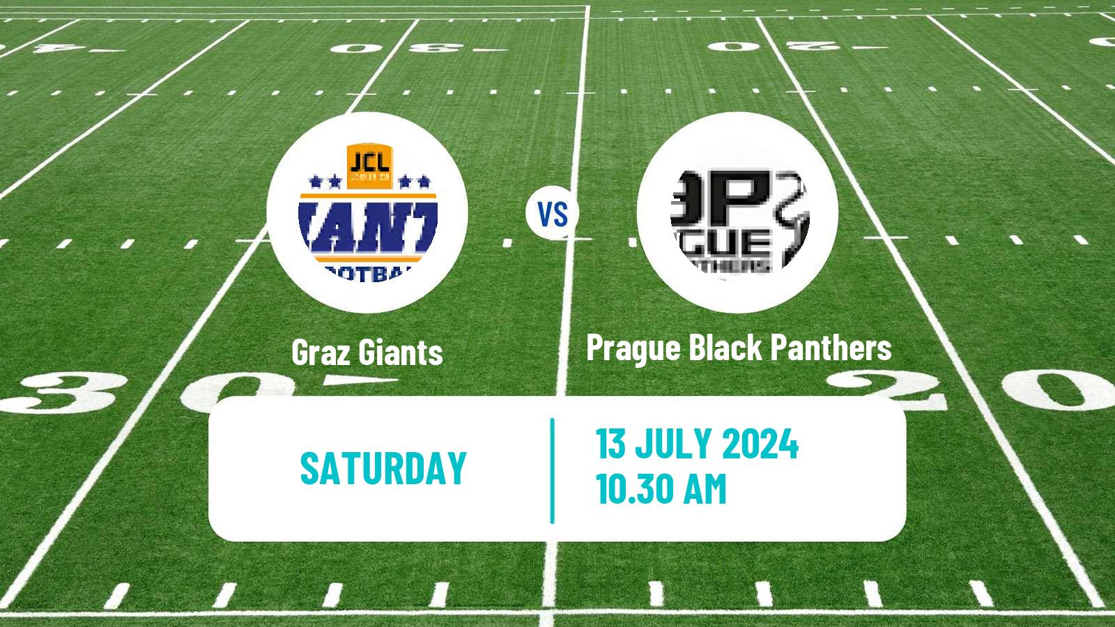 American football Austrian Football League Graz Giants - Prague Black Panthers