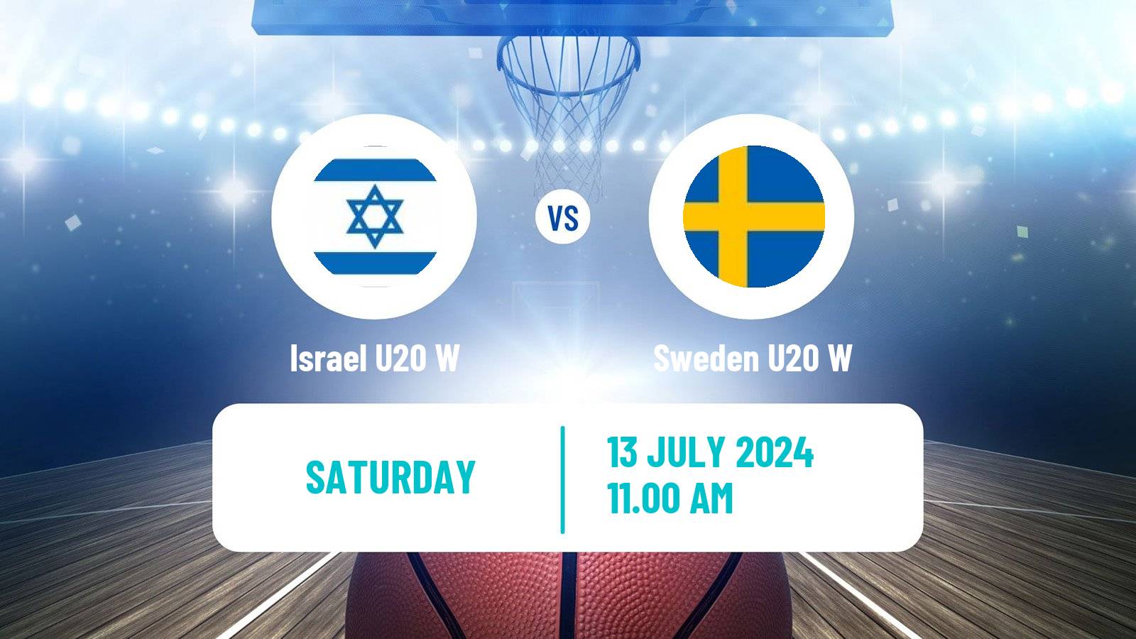 Basketball European Championship U20 Basketball Women Israel U20 W - Sweden U20 W