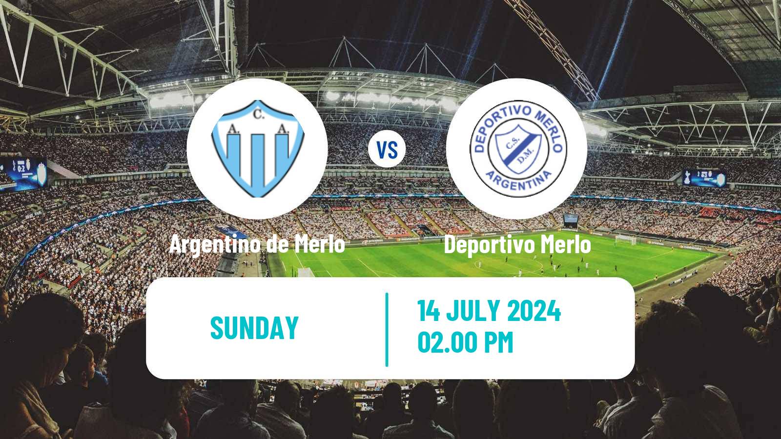 Soccer Argentinian Primera B Argentino de Merlo - Deportivo Merlo