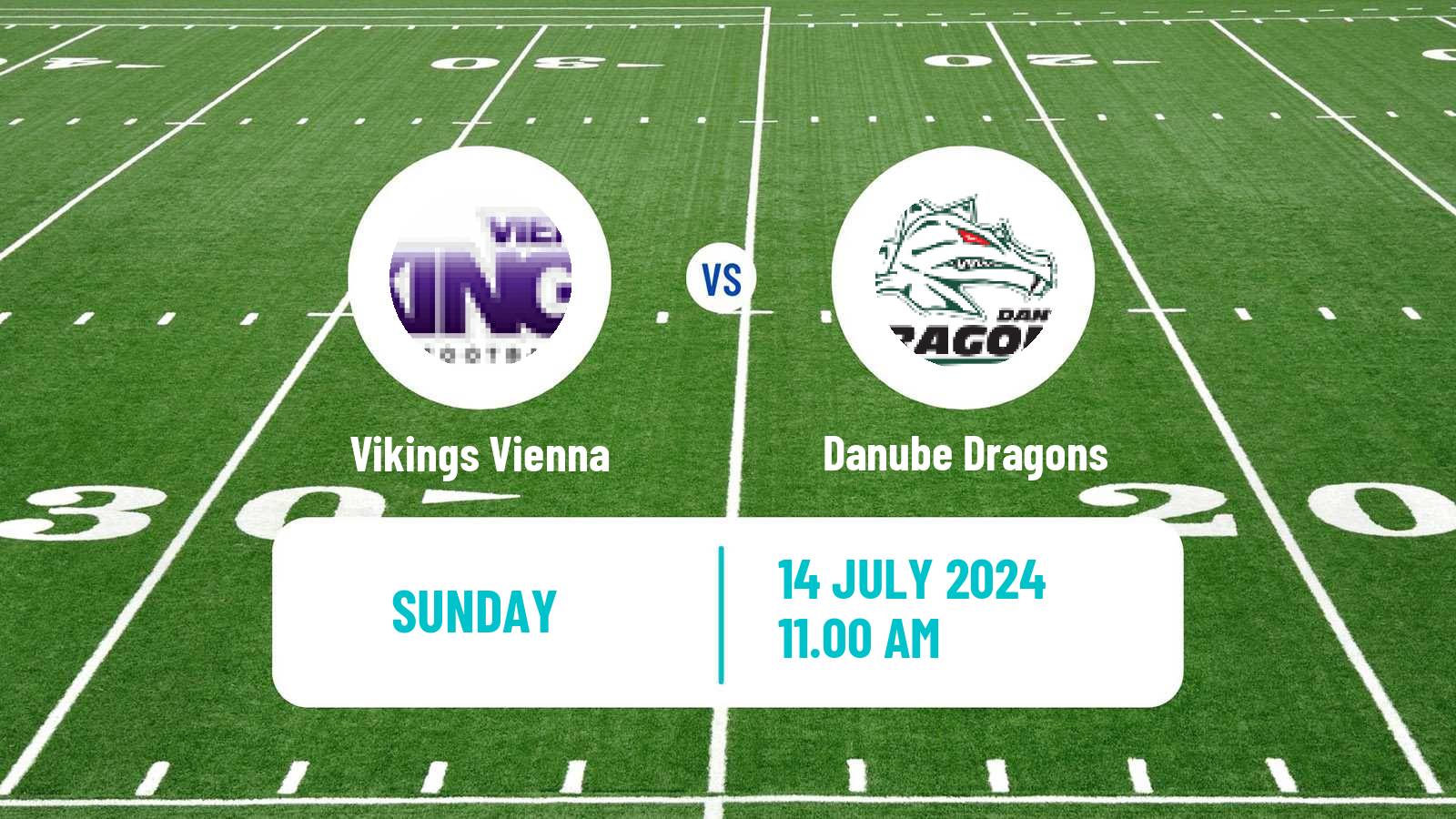 American football Austrian Football League Vikings Vienna - Danube Dragons