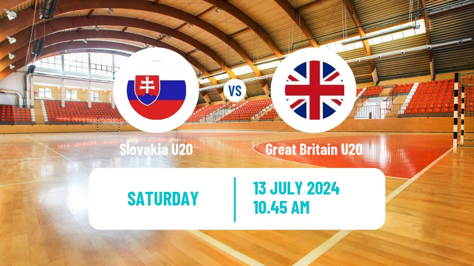 Handball European Championship U20 B Handball Slovakia U20 - Great Britain U20