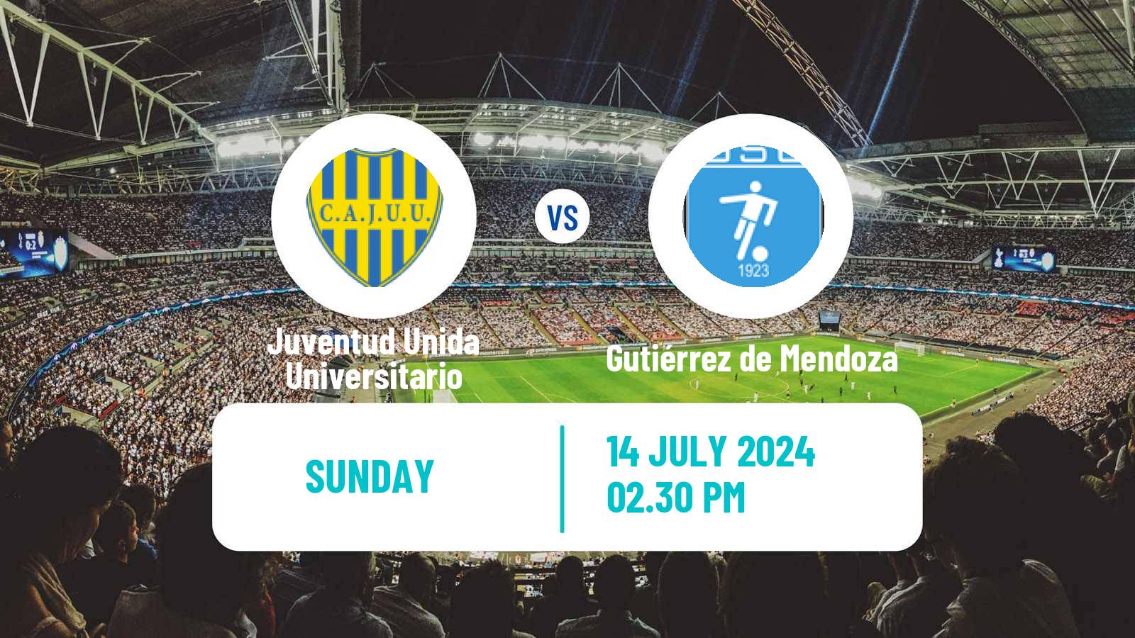 Soccer Argentinian Torneo Federal Juventud Unida Universitario - Gutiérrez de Mendoza