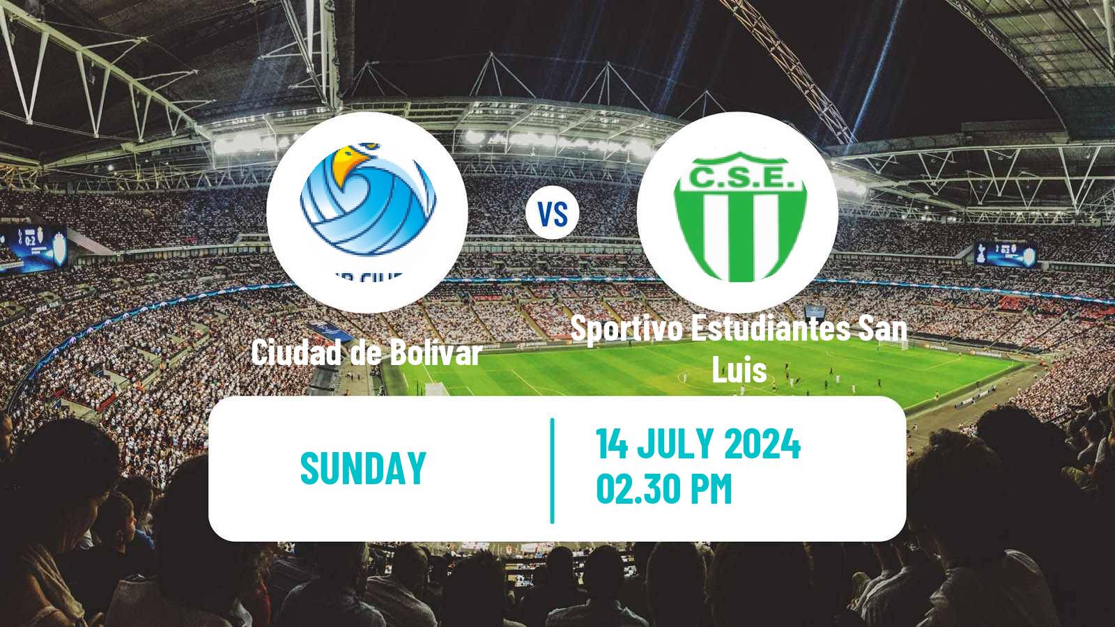 Soccer Argentinian Torneo Federal Ciudad de Bolívar - Sportivo Estudiantes San Luis