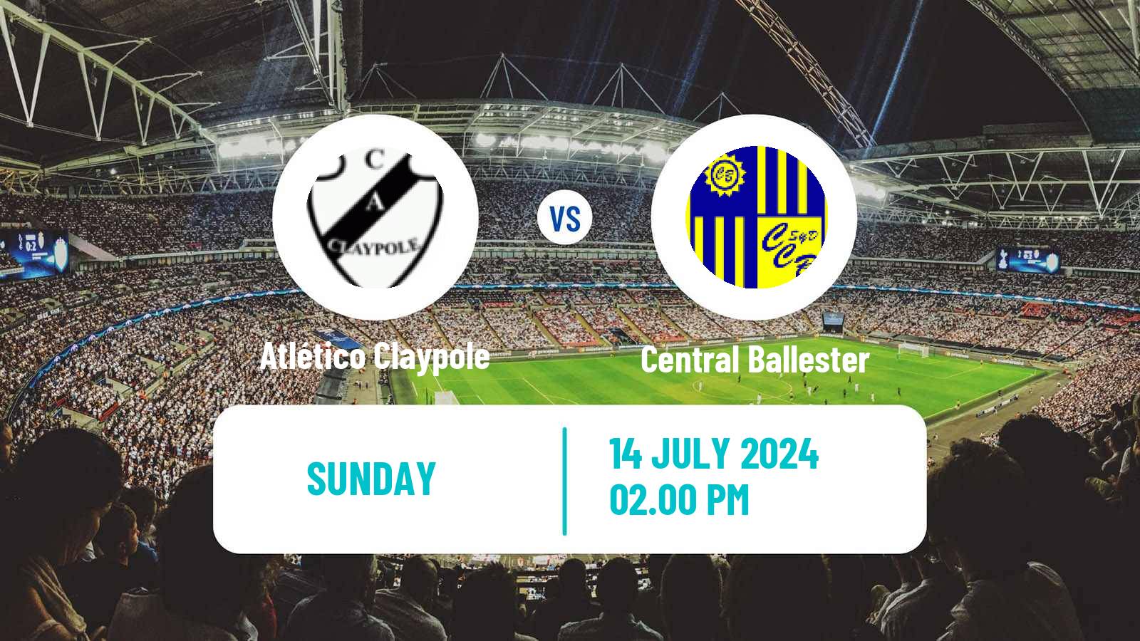 Soccer Argentinian Primera C Atlético Claypole - Central Ballester