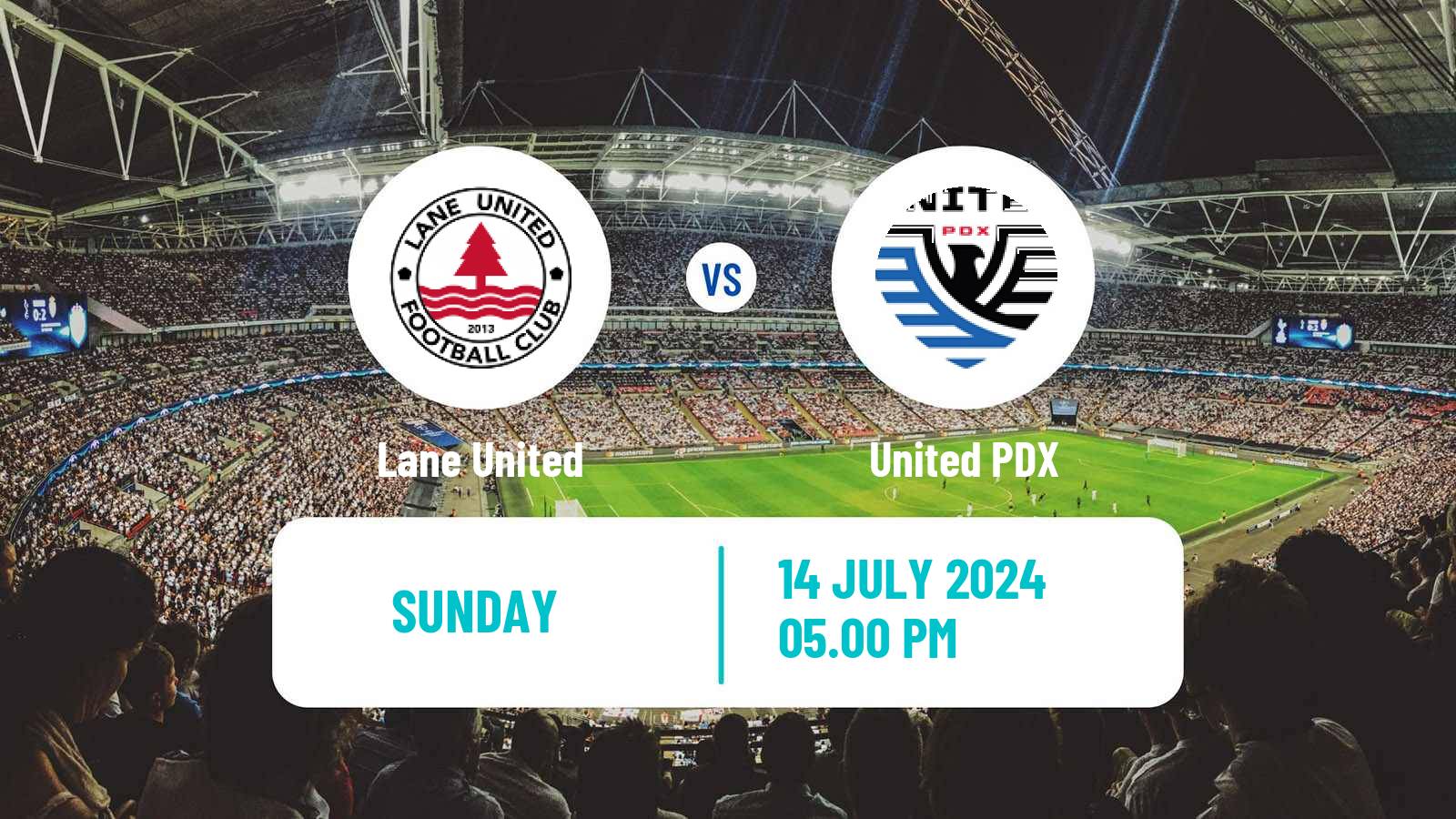 Soccer USL League Two Lane United - United PDX
