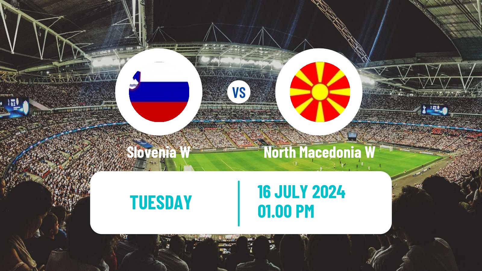 Soccer UEFA Euro Women Slovenia W - North Macedonia W