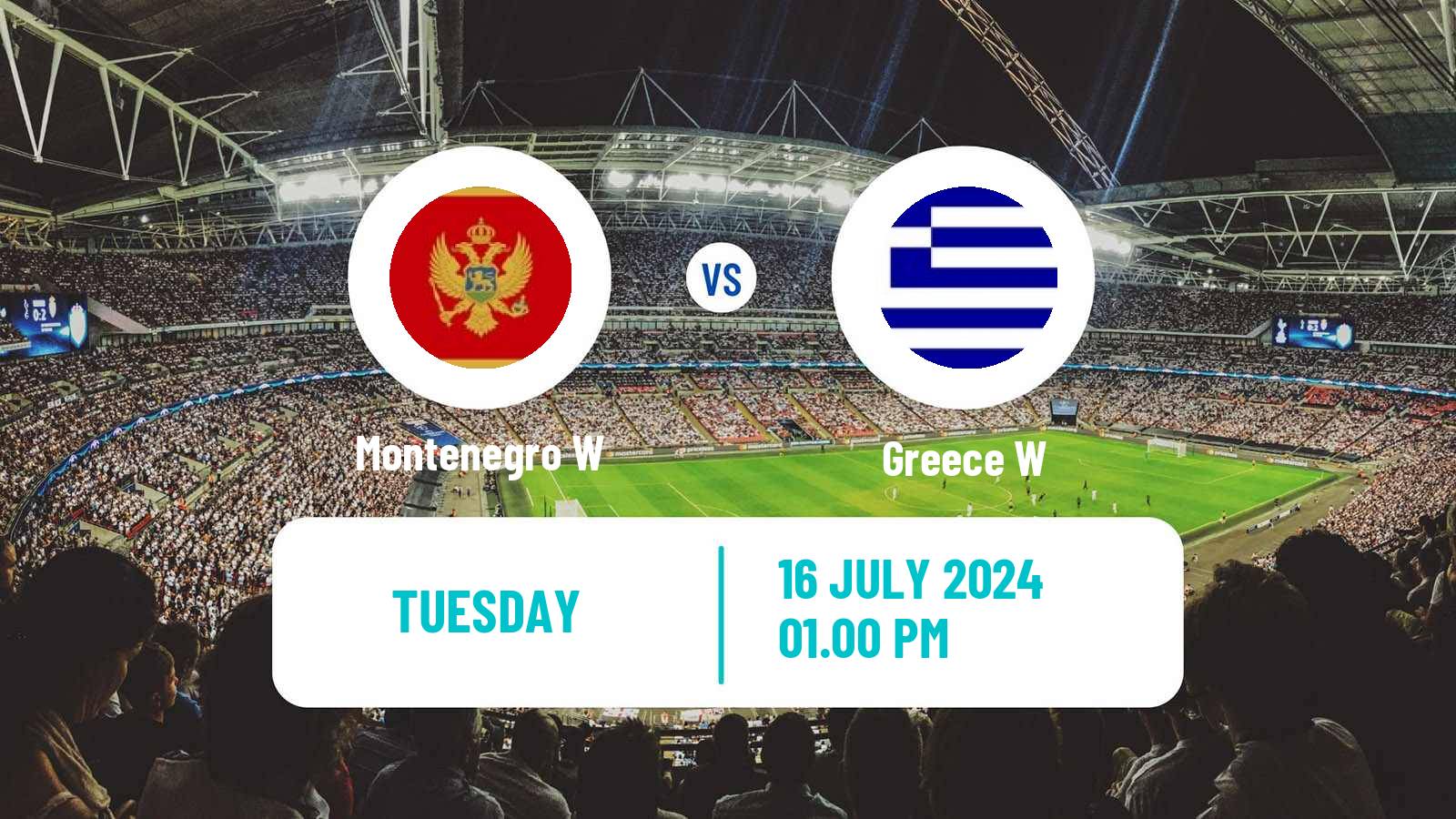 Soccer UEFA Euro Women Montenegro W - Greece W