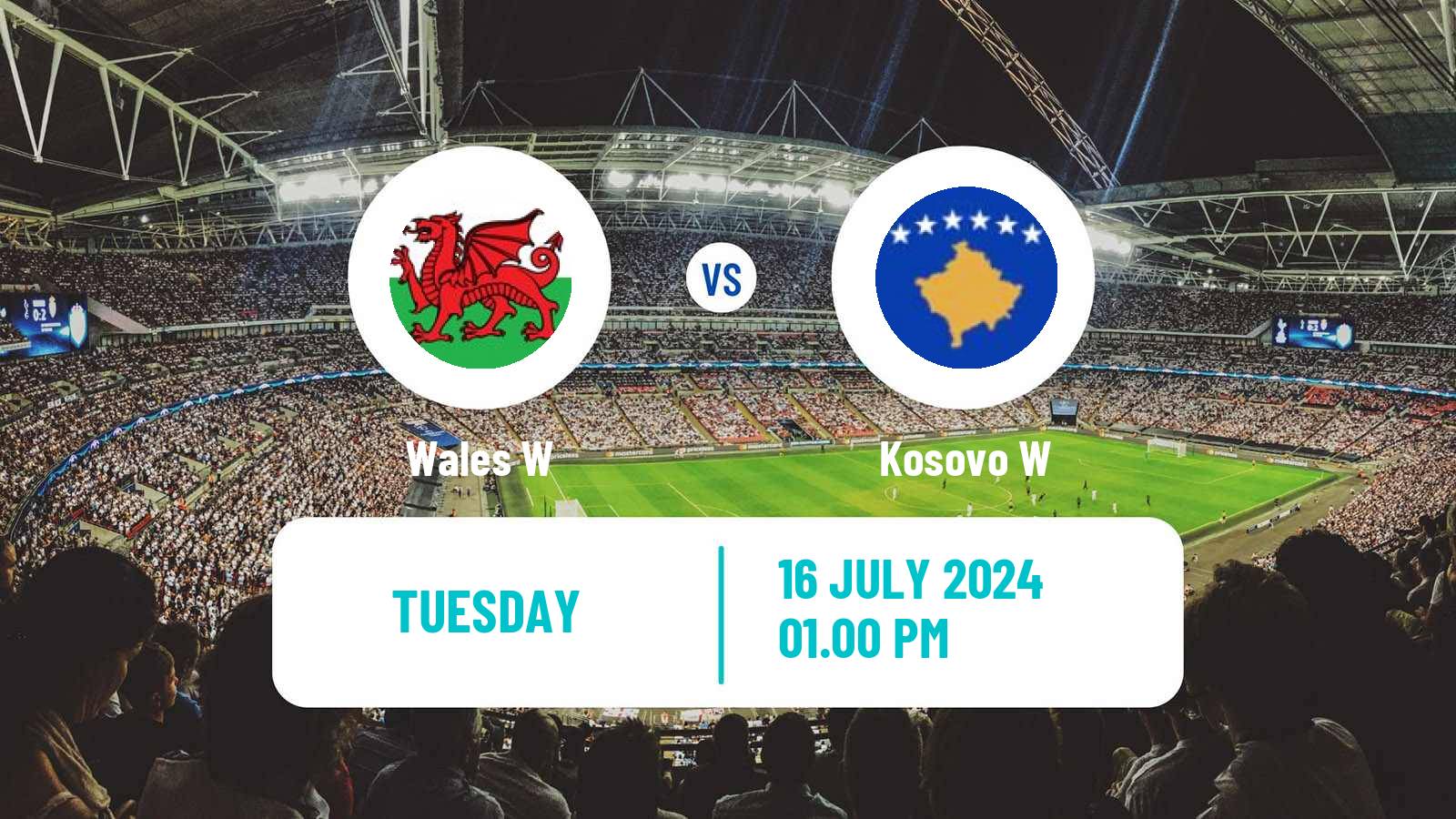Soccer UEFA Euro Women Wales W - Kosovo W
