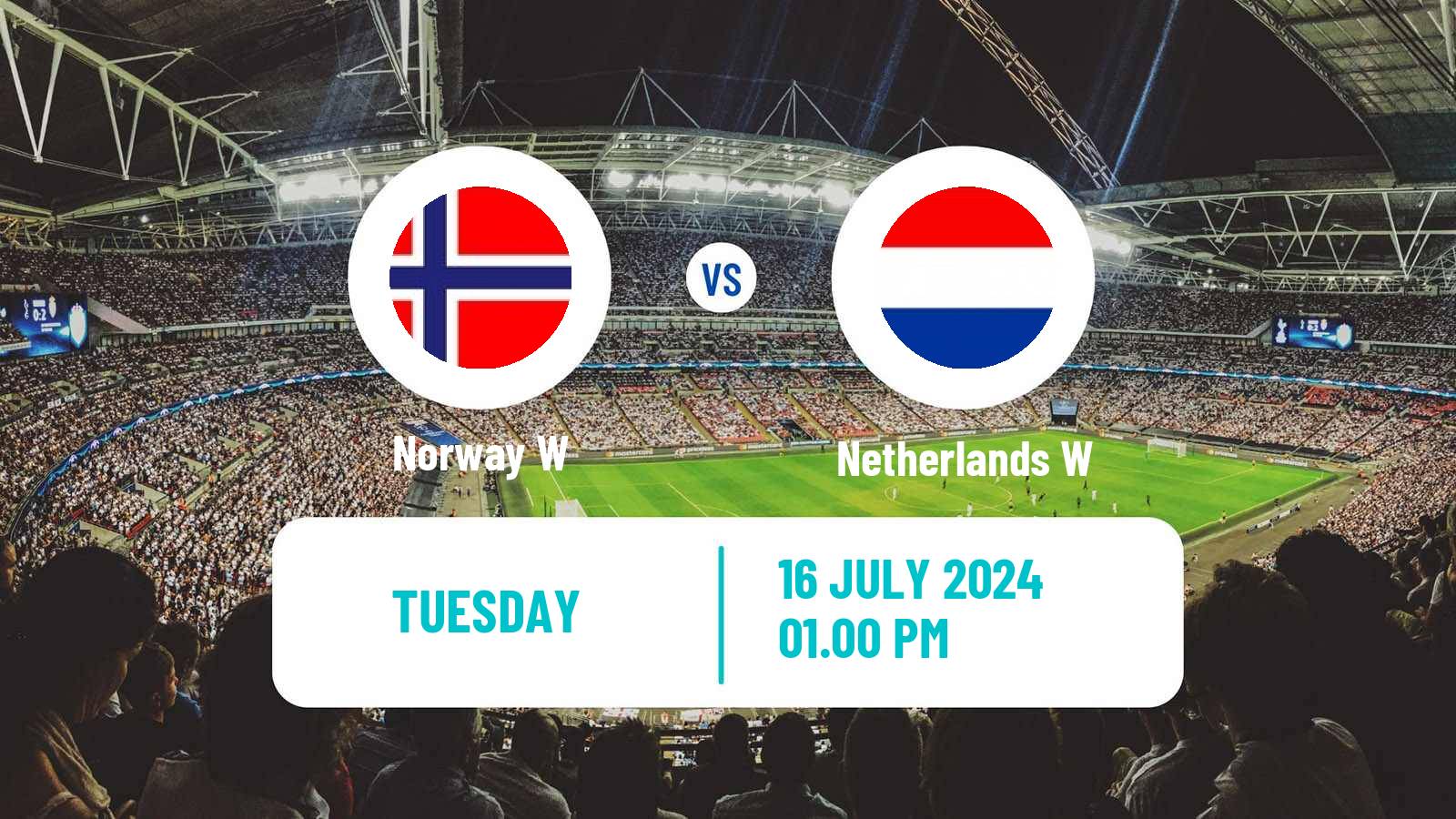 Soccer UEFA Euro Women Norway W - Netherlands W