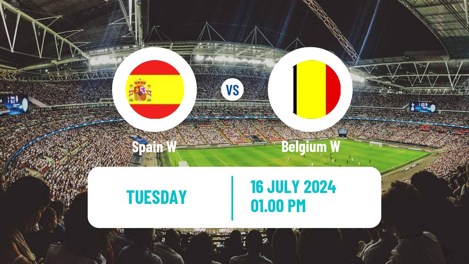 Soccer UEFA Euro Women Spain W - Belgium W