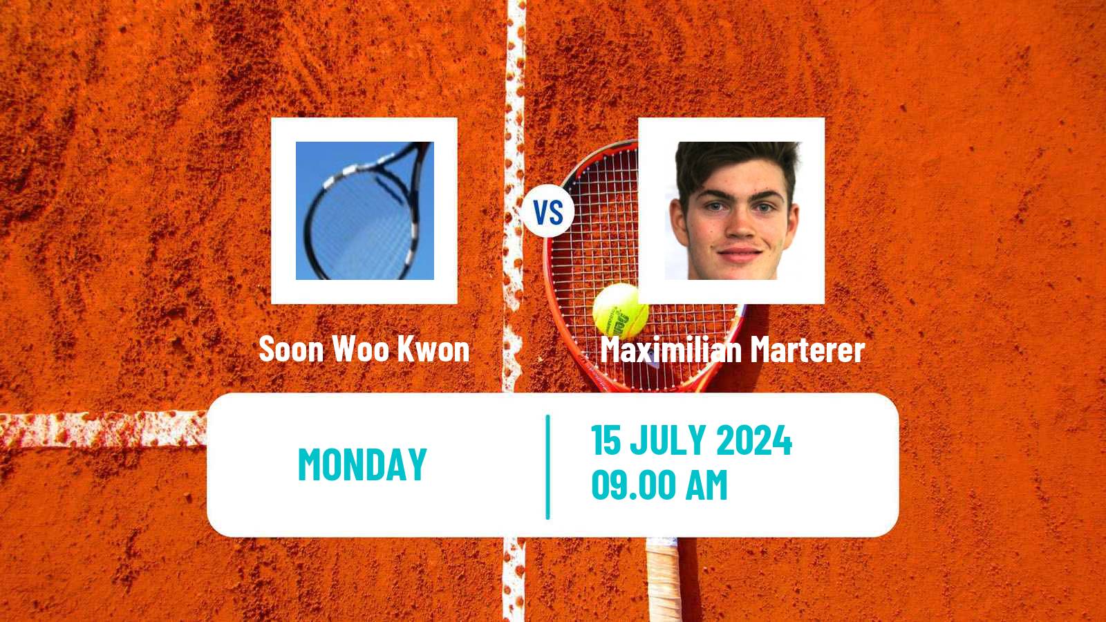 Tennis ATP Hamburg Soon Woo Kwon - Maximilian Marterer