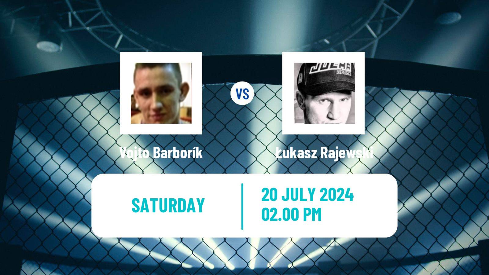 MMA Lightweight Tipsport Gamechanger Men Vojto Barborík - Łukasz Rajewski