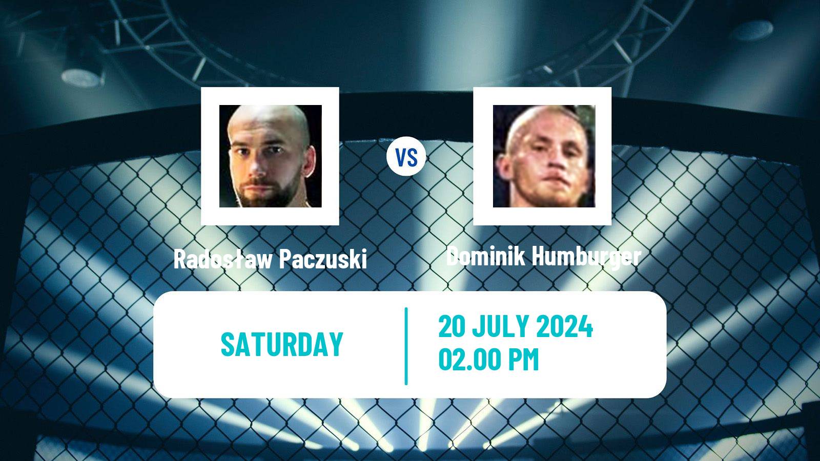 MMA Middleweight Ksw Men Radosław Paczuski - Dominik Humburger