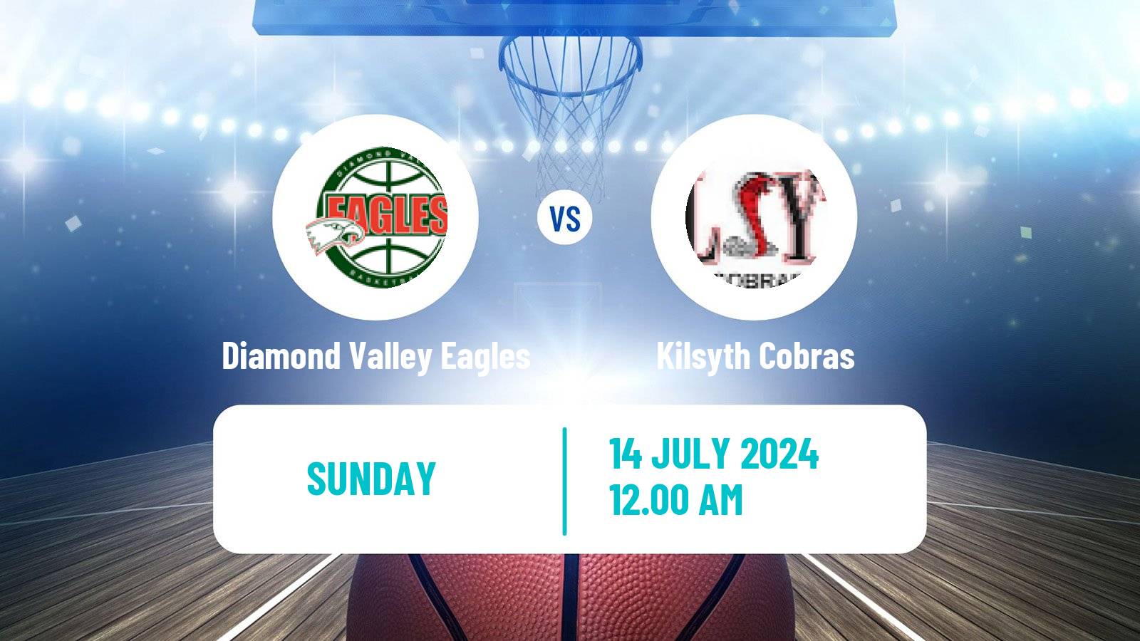 Basketball Australian NBL1 South Diamond Valley Eagles - Kilsyth Cobras