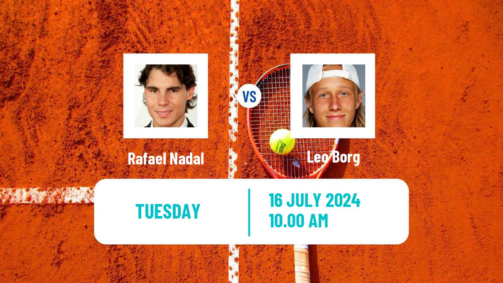 Tennis ATP Bastad Rafael Nadal - Leo Borg