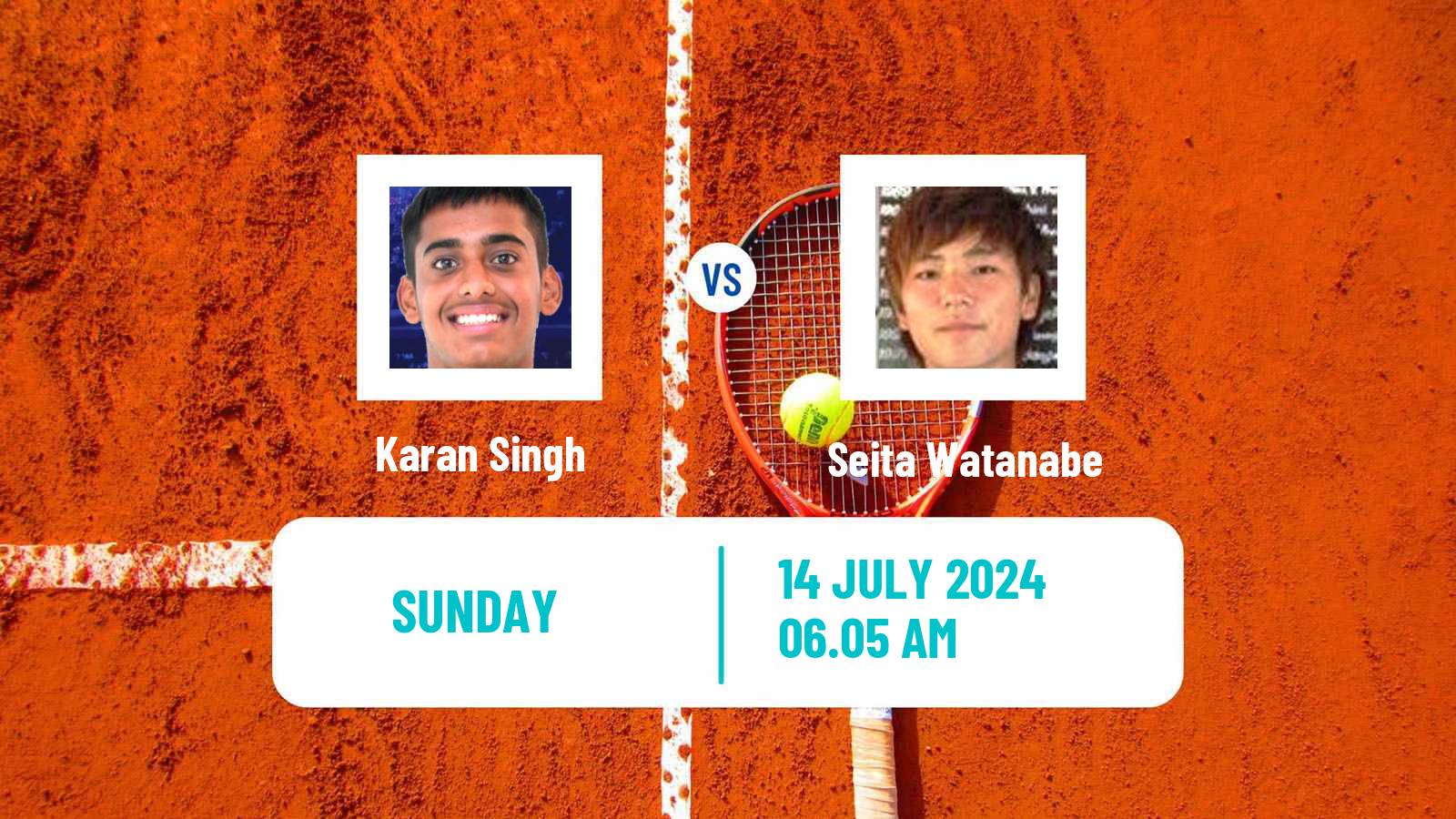 Tennis Astana Challenger Men Karan Singh - Seita Watanabe