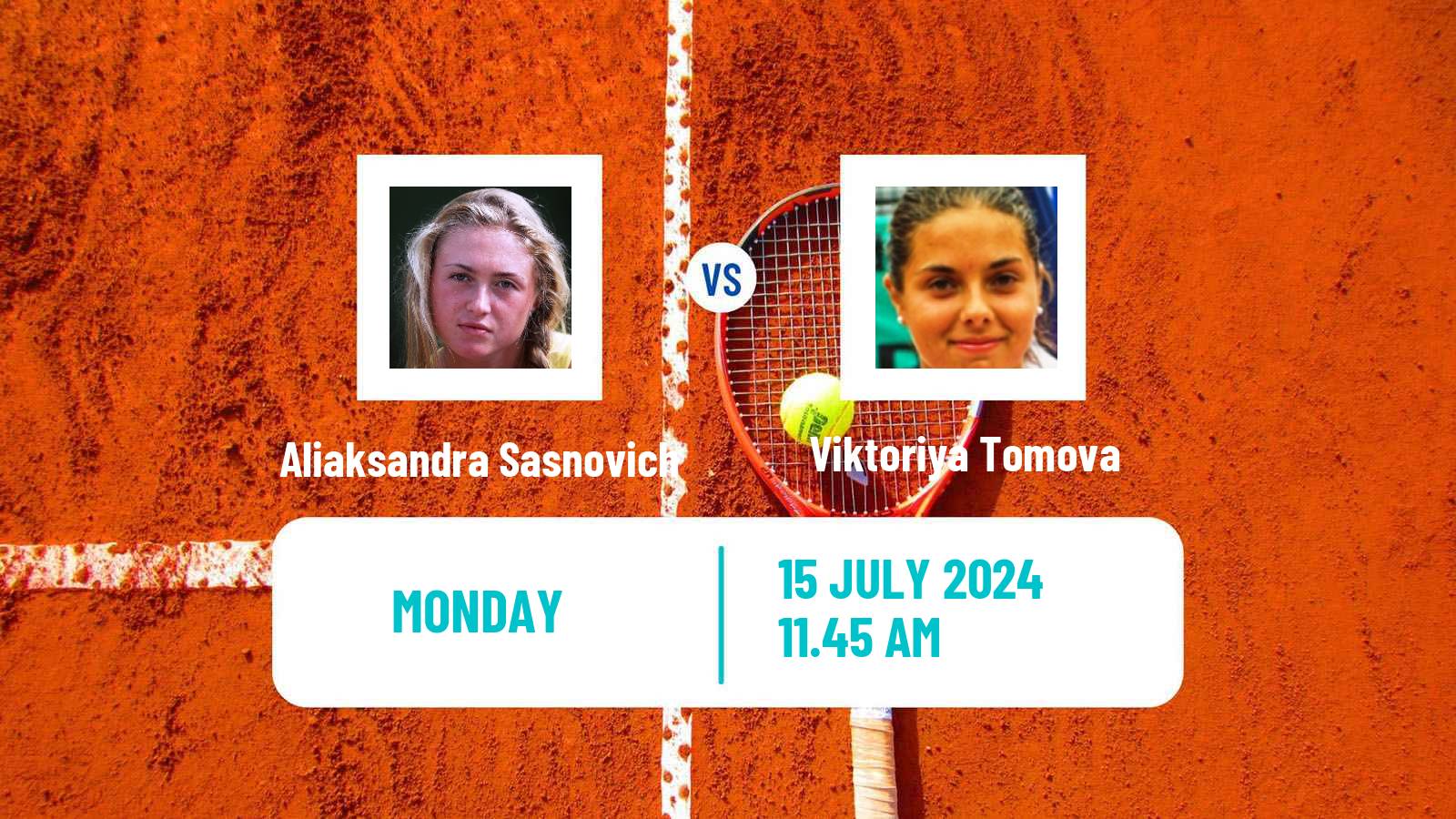 Tennis WTA Budapest Aliaksandra Sasnovich - Viktoriya Tomova