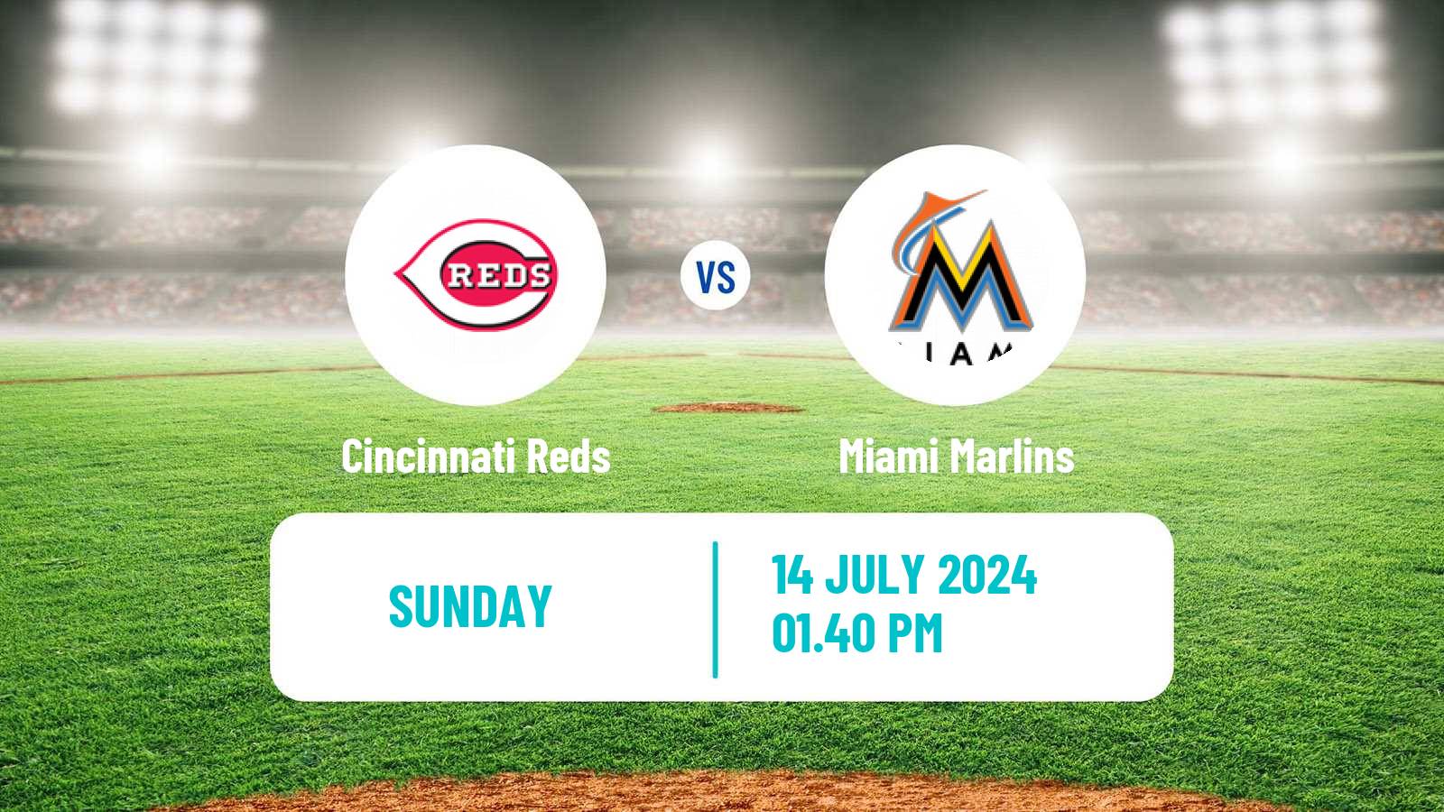 Baseball MLB Cincinnati Reds - Miami Marlins