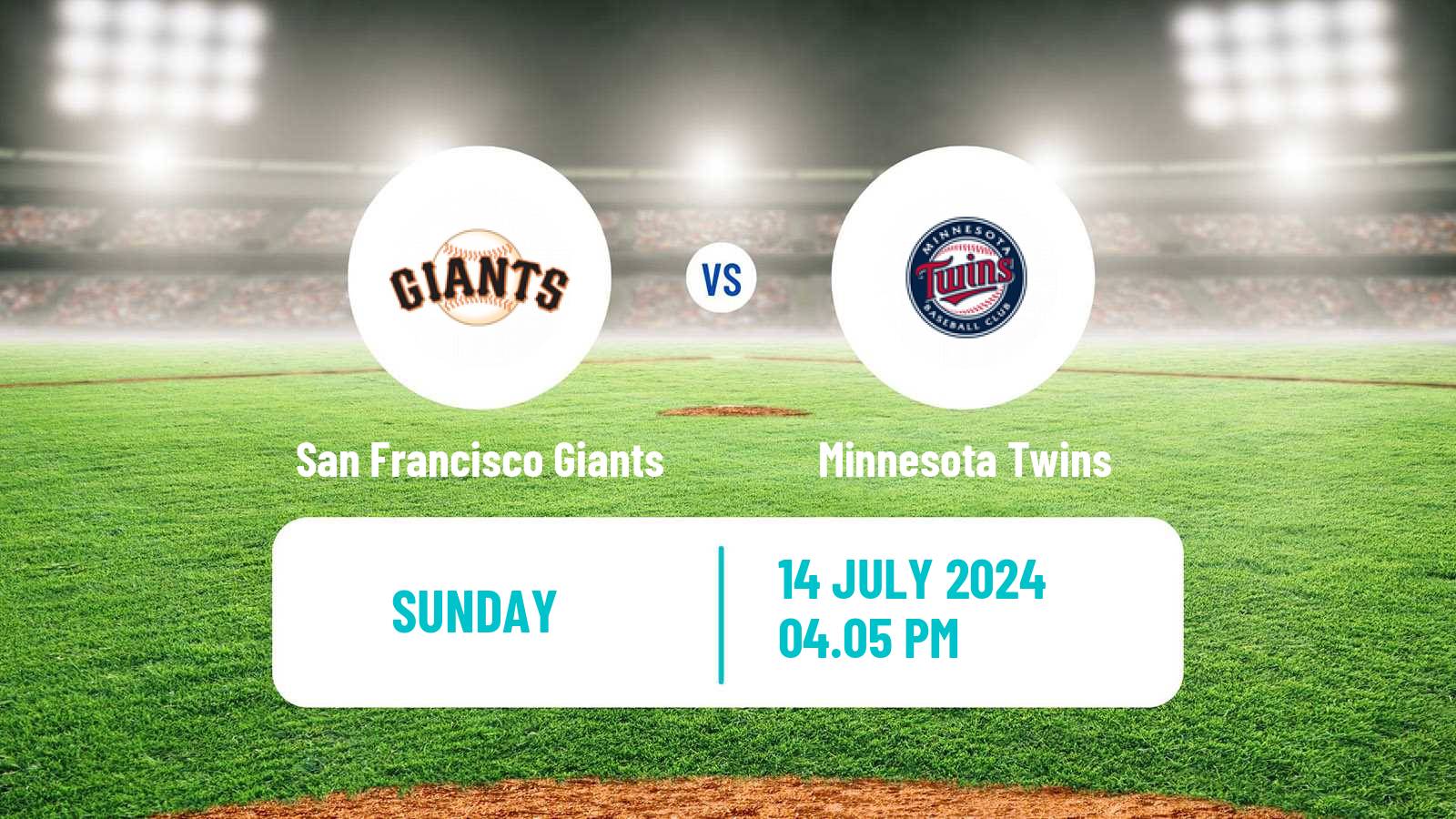 Baseball MLB San Francisco Giants - Minnesota Twins