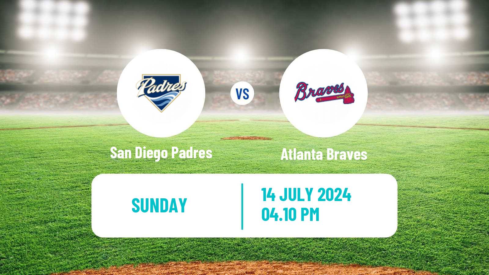 Baseball MLB San Diego Padres - Atlanta Braves