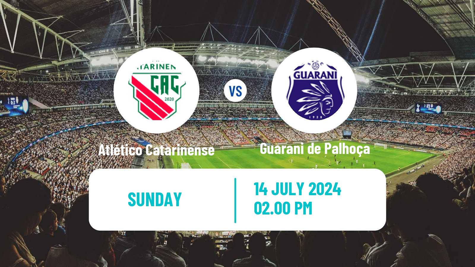 Soccer Brazilian Campeonato Catarinense 2 Atlético Catarinense - Guarani de Palhoça
