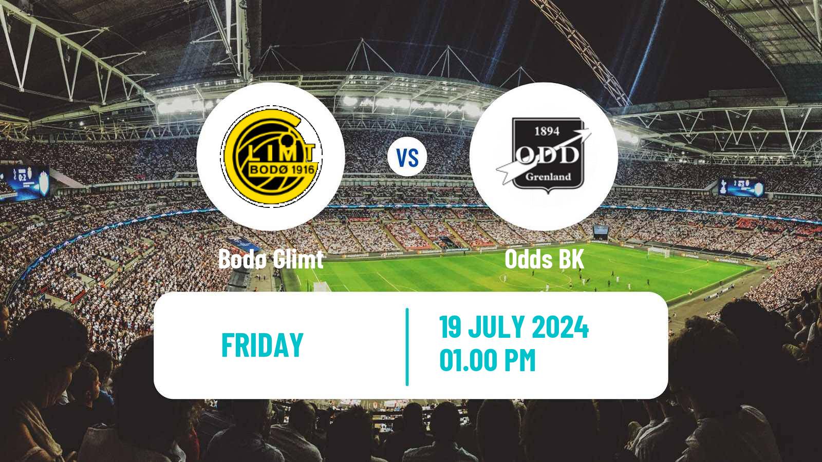 Soccer Norwegian Eliteserien Bodø Glimt - Odd