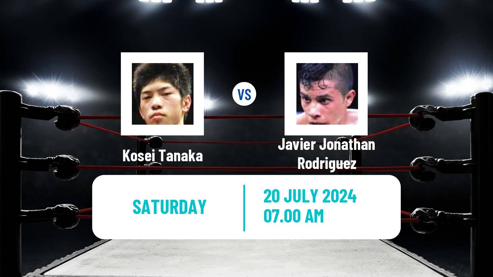 Boxing Super Flyweight WBO Title Men Kosei Tanaka - Javier Jonathan Rodriguez