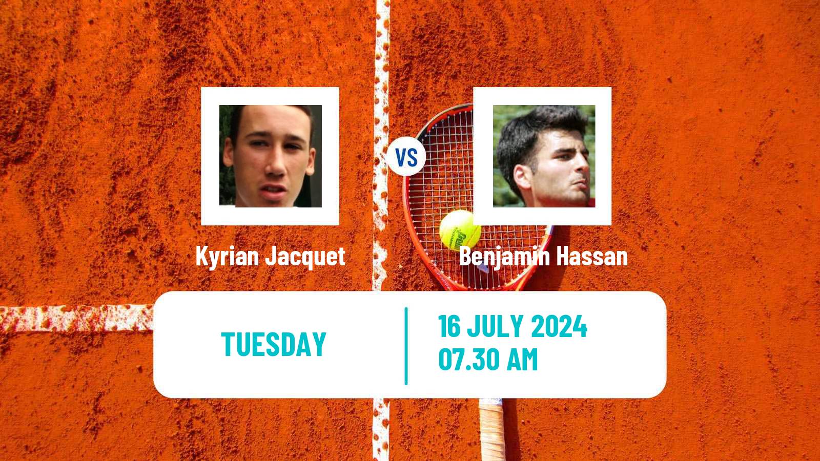 Tennis Amersfoort Challenger Men Kyrian Jacquet - Benjamin Hassan